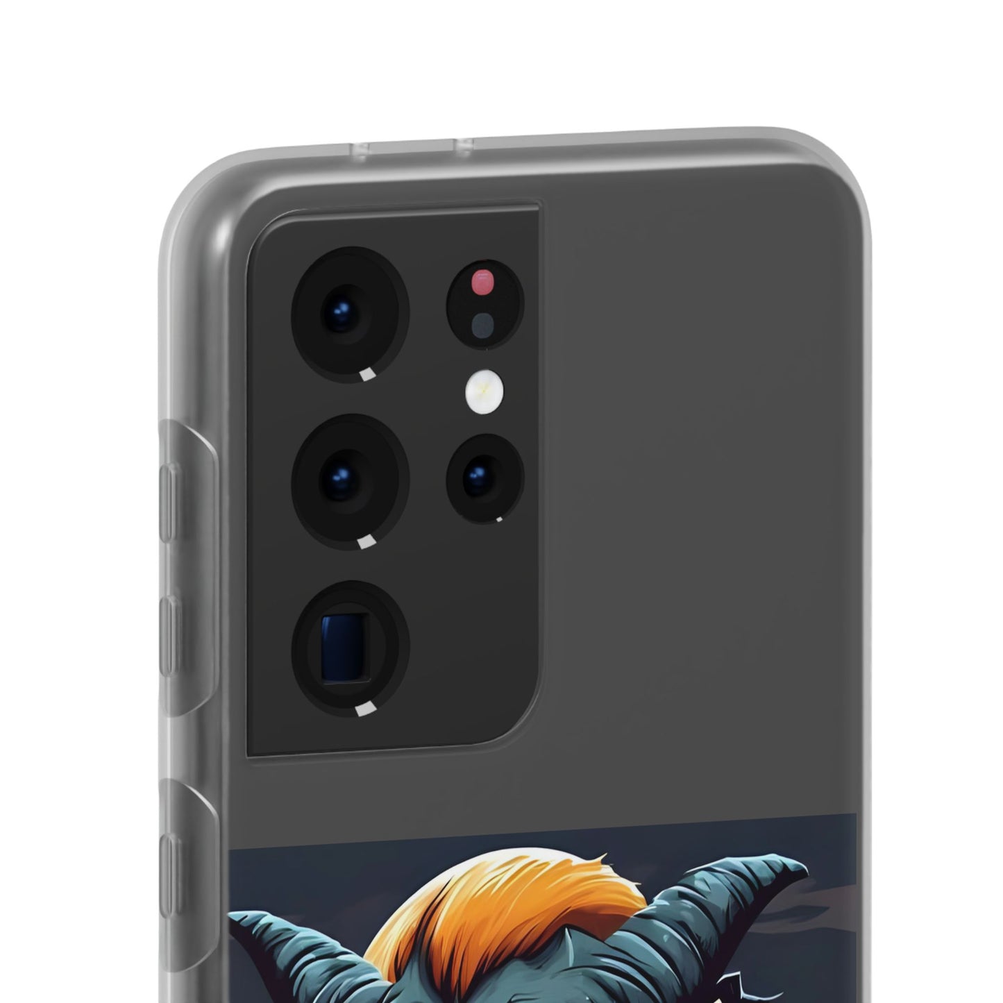 Scary Demon Art Flexi Case, Phone Cover for Halloween, Gift for Horror Lovers, Unapologetic Design, Trendy Cell Phone Protector