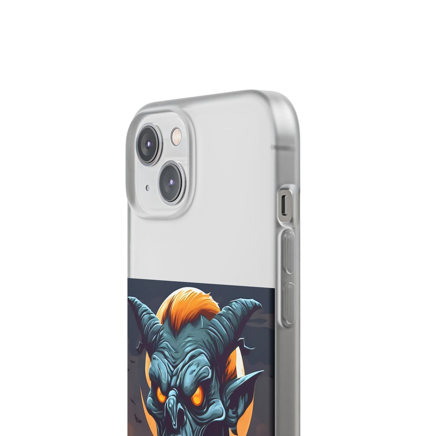 Scary Demon Art Flexi Case, Phone Cover for Halloween, Gift for Horror Lovers, Unapologetic Design, Trendy Cell Phone Protector
