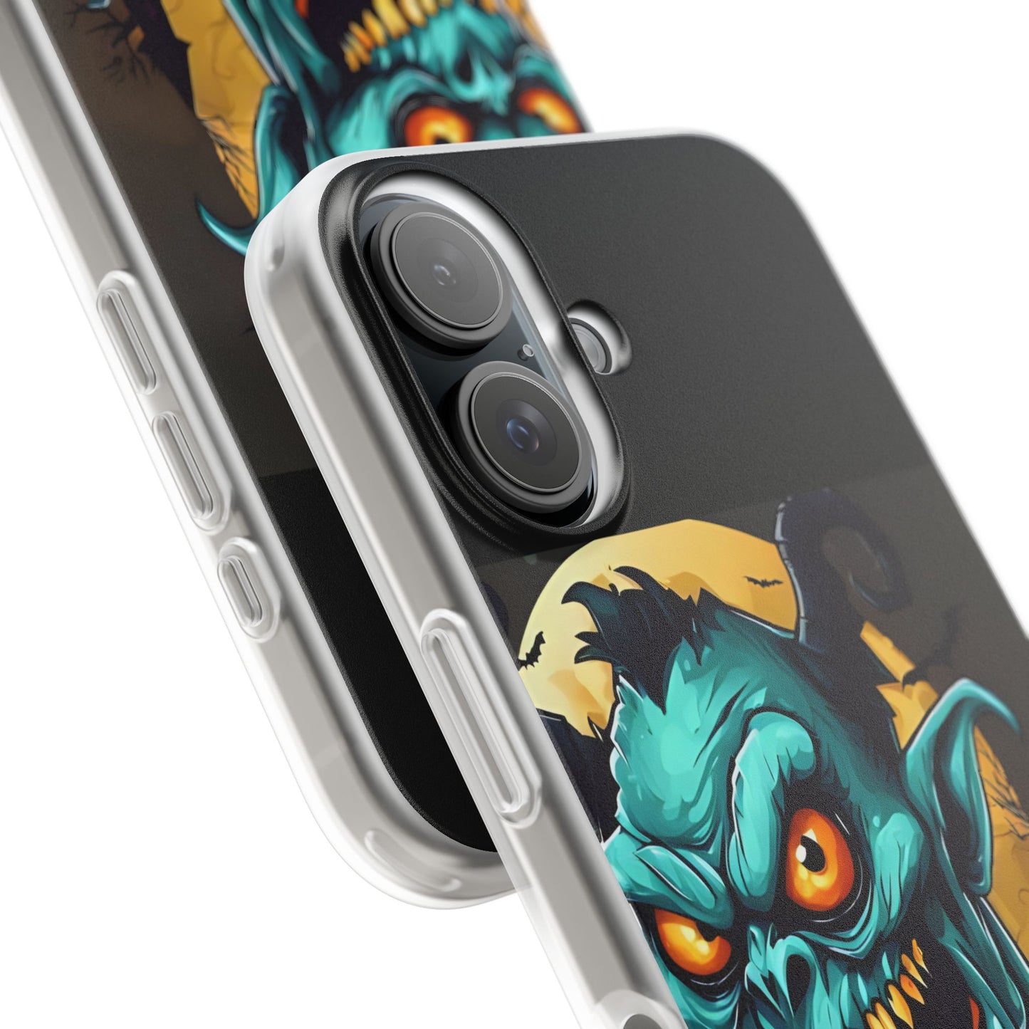 Halloween Monster Flexi Case - Fun Phone Cover, Witch Candy Design, Halloween Gift, Spooky Phone Accessory, Cute Monster Case