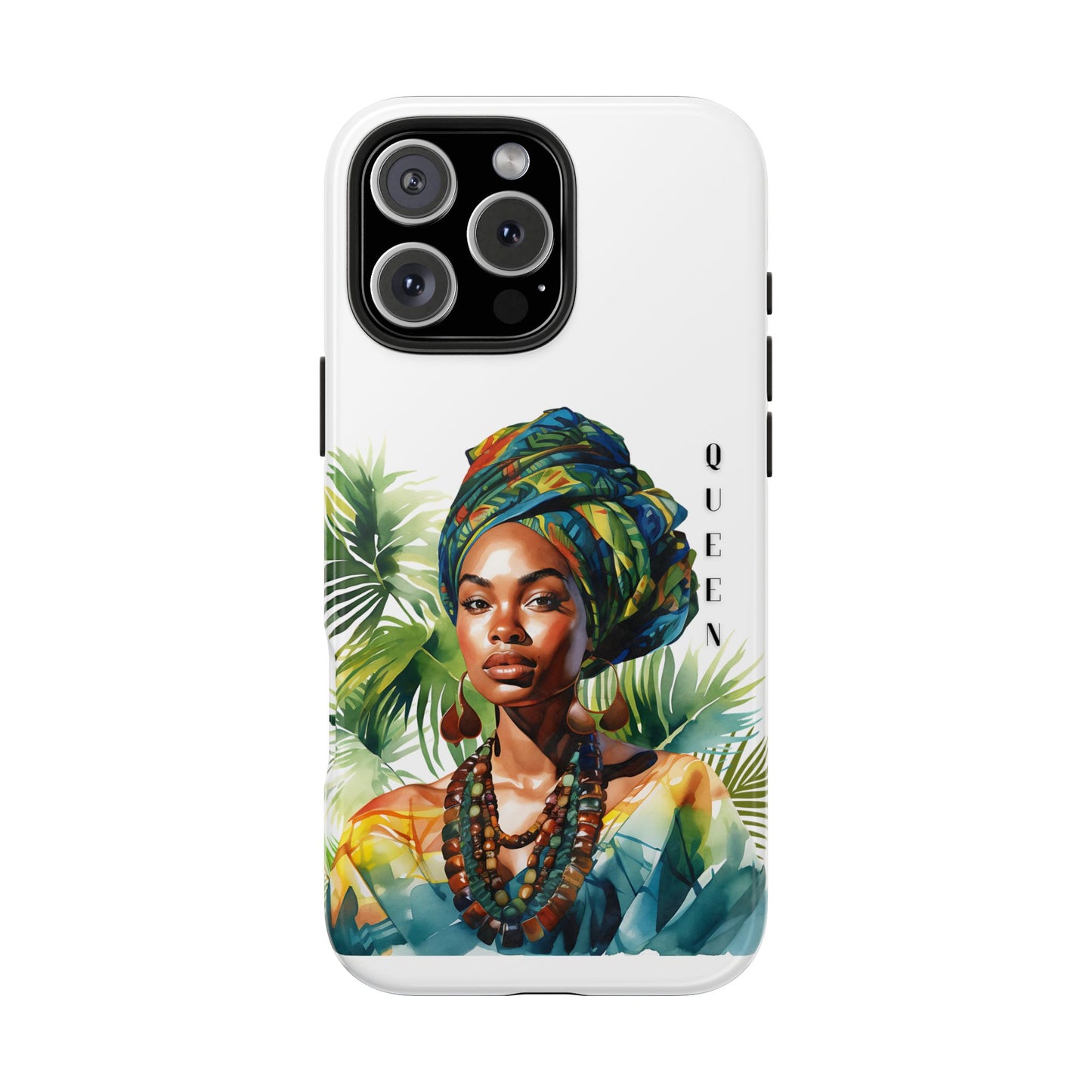 Black Queen Phone Case - Tough, Stylish, Protective Cover for Women, Tropical Vibe, Perfect Gift for Birthdays, Mother's Day, and Celebrations