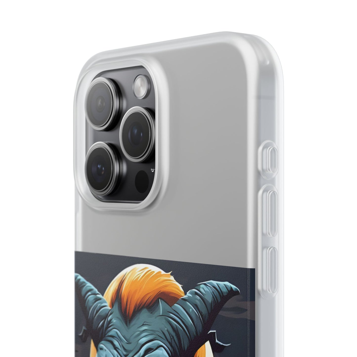 Scary Demon Art Flexi Case, Phone Cover for Halloween, Gift for Horror Lovers, Unapologetic Design, Trendy Cell Phone Protector