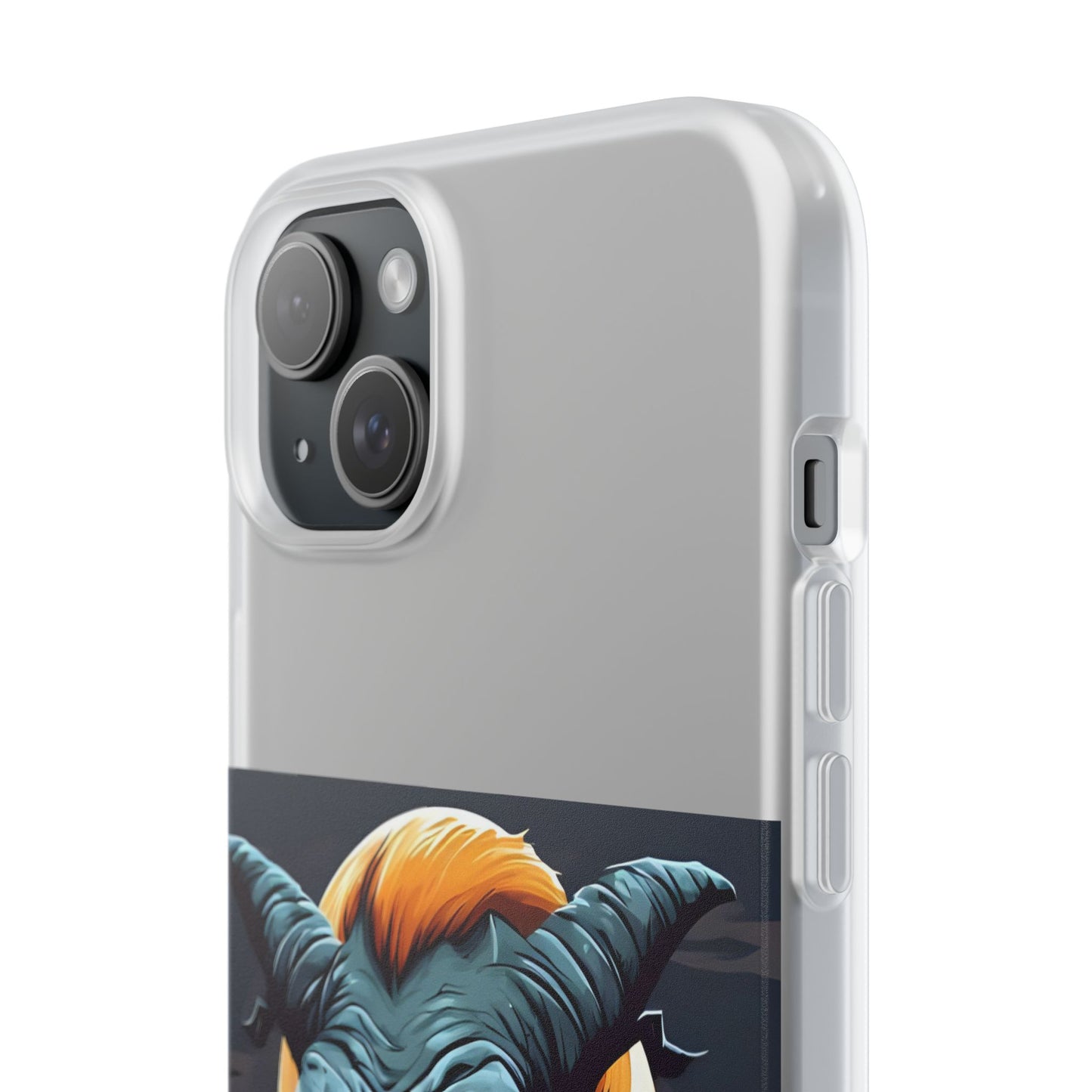 Scary Demon Art Flexi Case, Phone Cover for Halloween, Gift for Horror Lovers, Unapologetic Design, Trendy Cell Phone Protector
