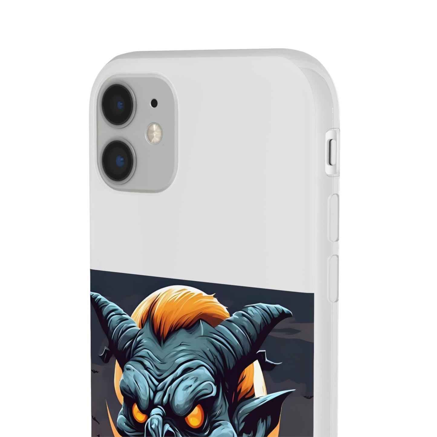 Scary Demon Art Flexi Case, Phone Cover for Halloween, Gift for Horror Lovers, Unapologetic Design, Trendy Cell Phone Protector