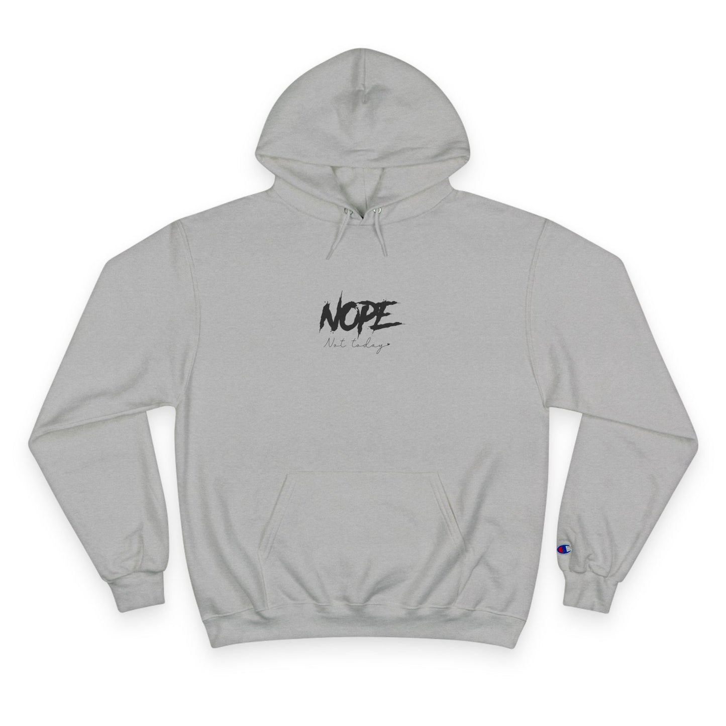 Stylish 'NOPE' Champion Hoodie, Trendy Sweatshirt for Casual Outfits, Perfect Gift for Friend, Birthday, Funny Clothing, Streetwear