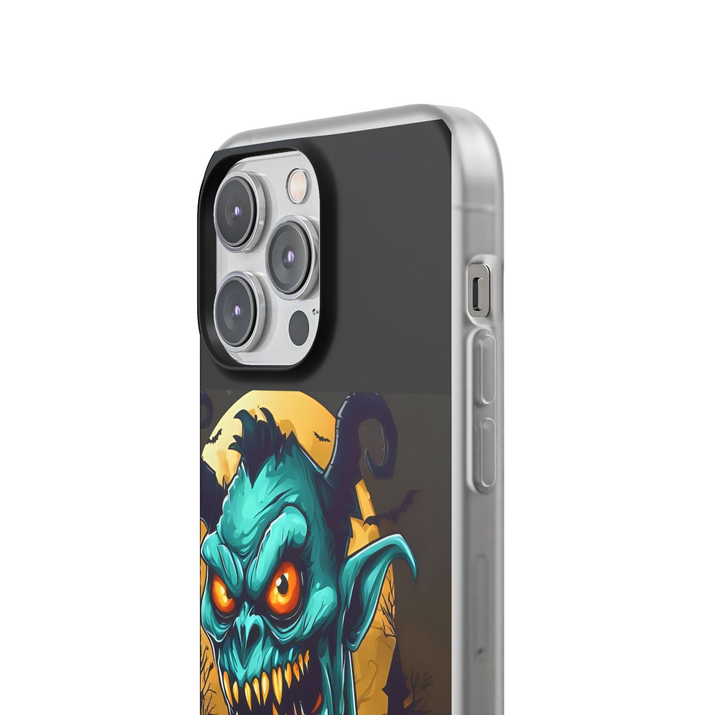 Halloween Monster Flexi Case - Fun Phone Cover, Witch Candy Design, Halloween Gift, Spooky Phone Accessory, Cute Monster Case