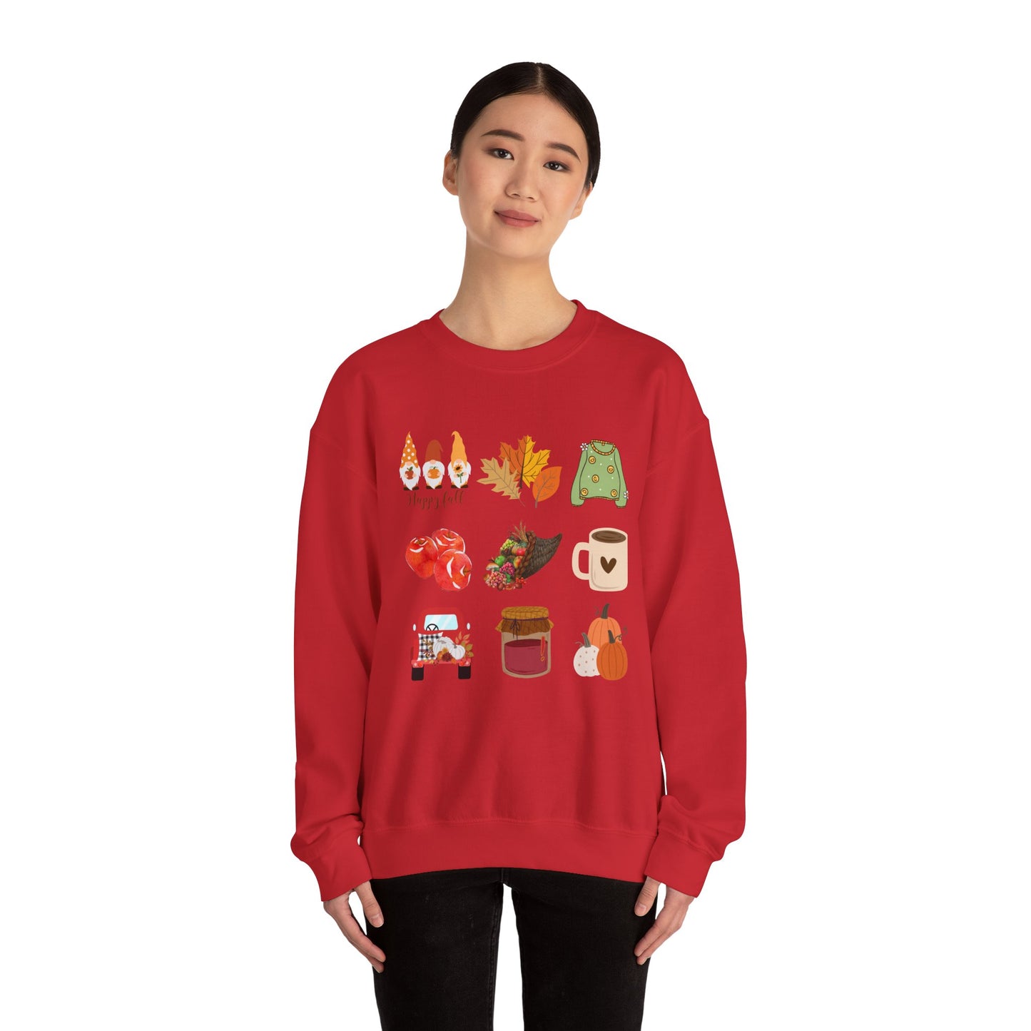 Fall Vibes Crewneck Sweatshirt - Cozy Autumn Unisex Blend for Cool Days and Thanksgiving, Give a gift or keep for yourself, printed in Canada