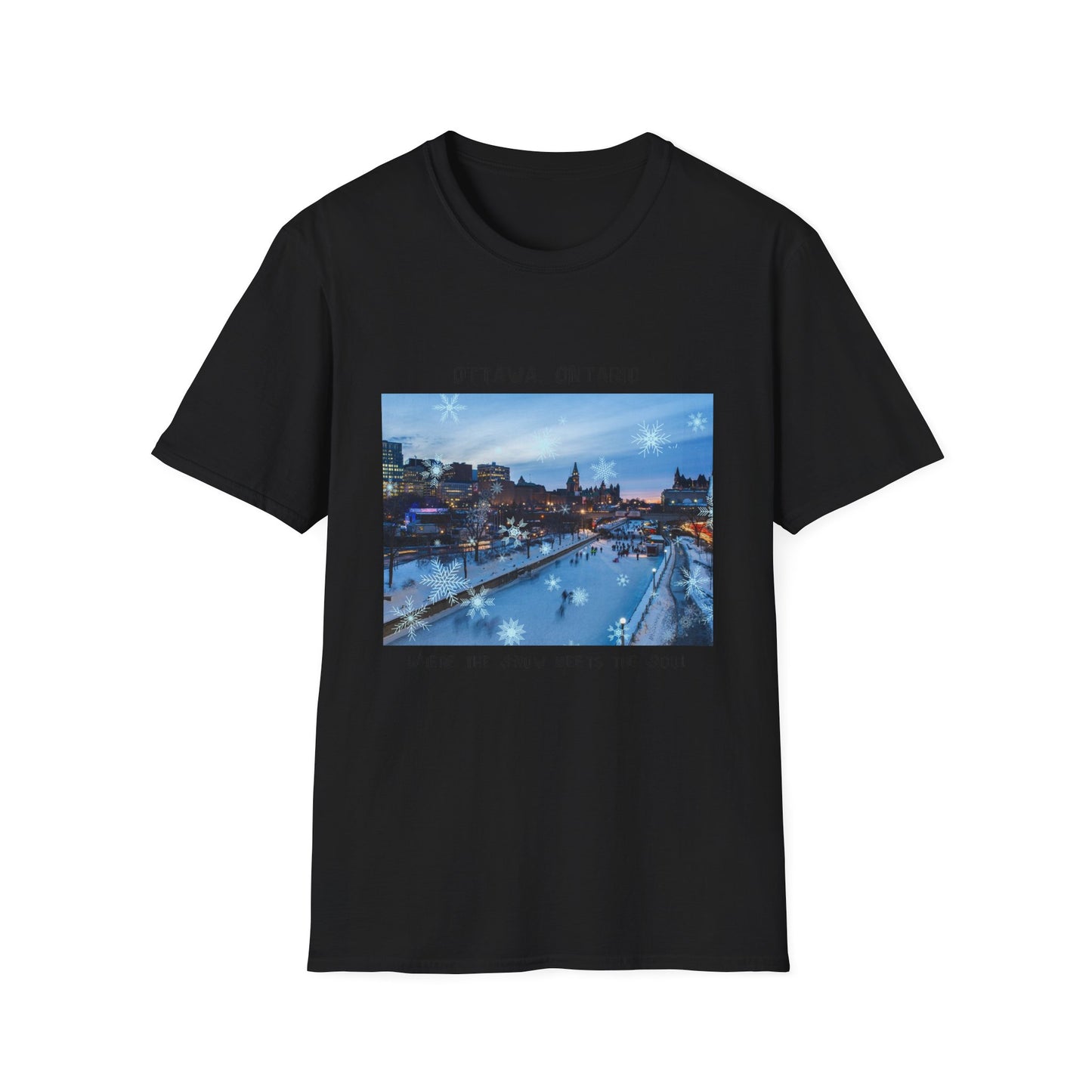 Ottawa Softstyle T-Shirt - Cozy City Vibes, Travel Lover Gift, Printed in Canada