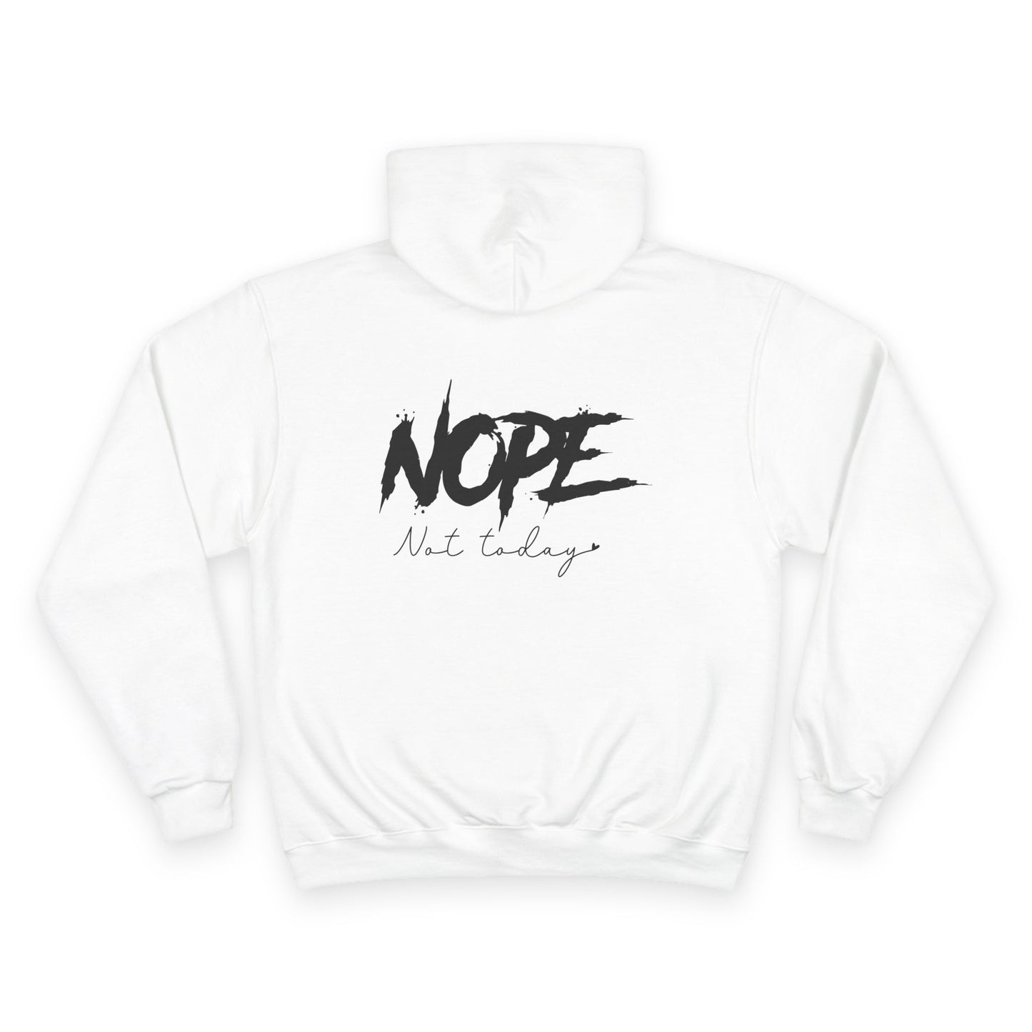 Stylish 'NOPE' Champion Hoodie, Trendy Sweatshirt for Casual Outfits, Perfect Gift for Friend, Birthday, Funny Clothing, Streetwear