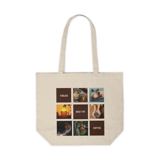 Coffee Lover's Tote Gift Idea Reuseable Bag Coffee Family Shopping and Errands