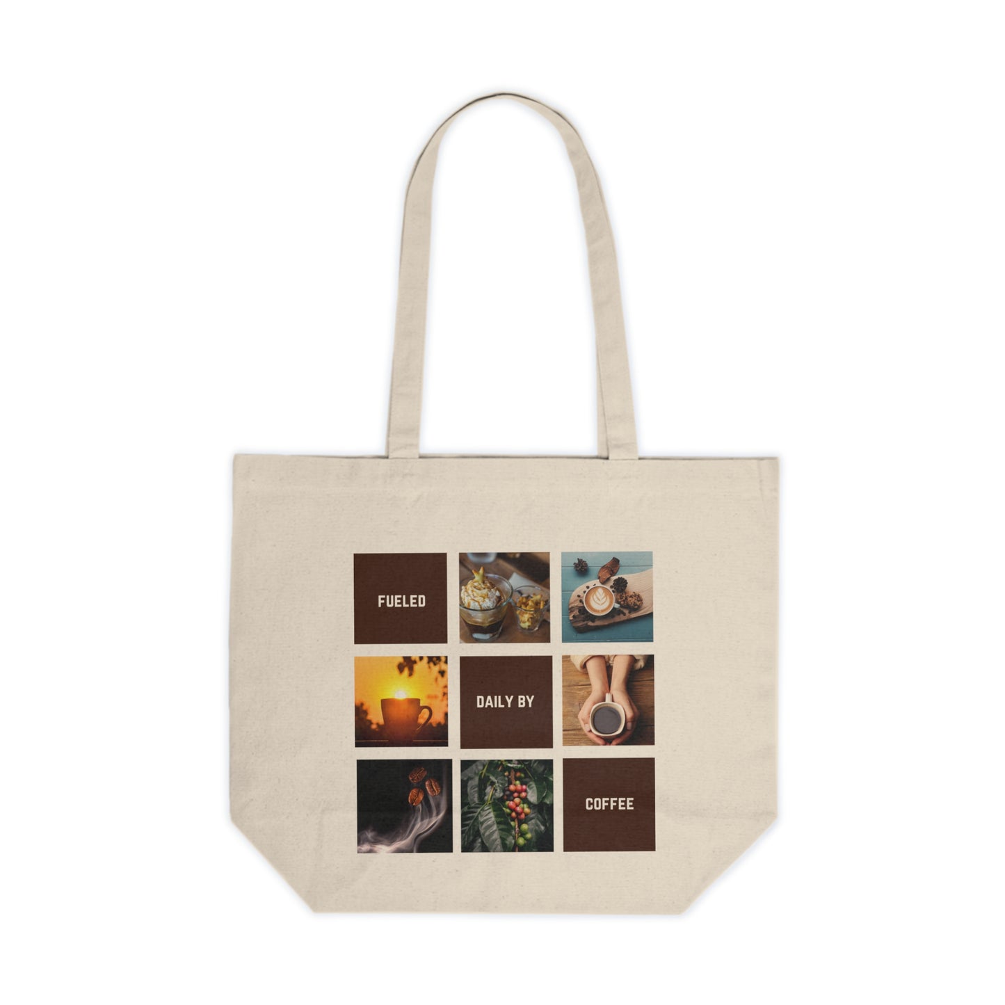 Coffee Lover's Tote Gift Idea Reuseable Bag Coffee Family Shopping and Errands