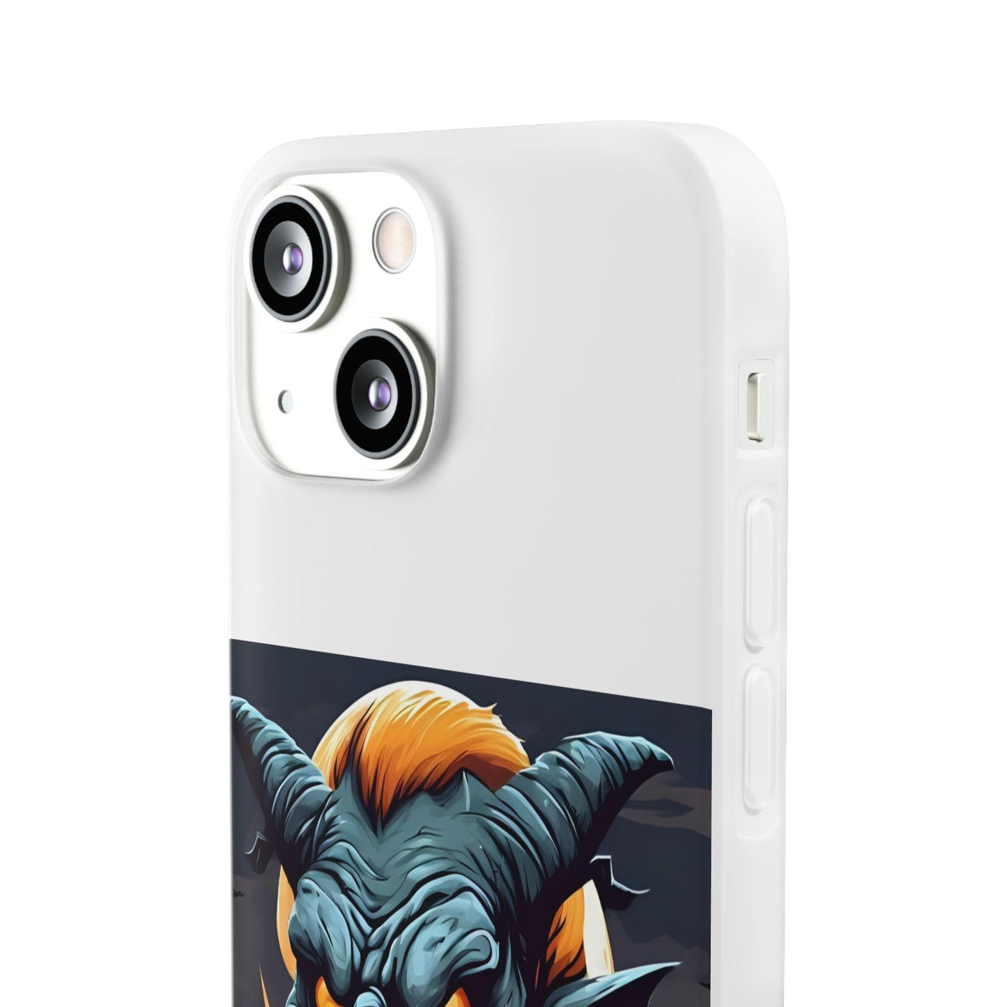 Scary Demon Art Flexi Case, Phone Cover for Halloween, Gift for Horror Lovers, Unapologetic Design, Trendy Cell Phone Protector