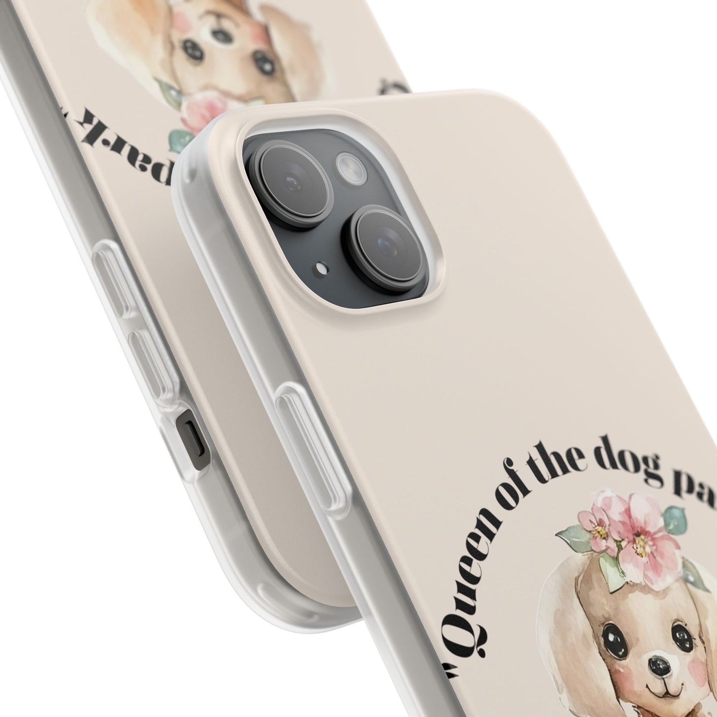 Cute Dog Park Flexi Case - 'Queen of the Dog Park', Protective Phone Cover for Dog Lovers, Pet Gift, Dog Mom Accessory, Custom Phone Case
