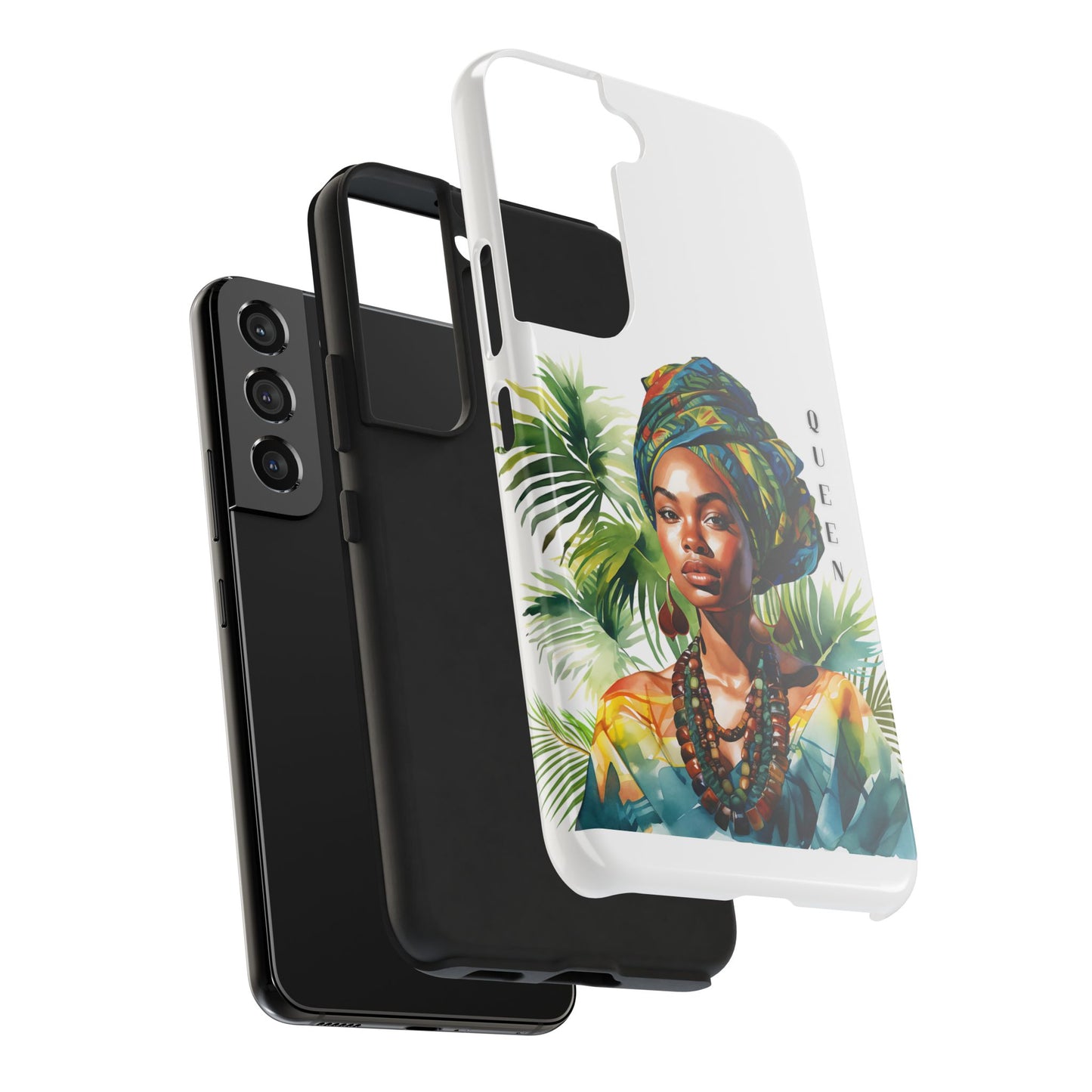 Black Queen Phone Case - Tough, Stylish, Protective Cover for Women, Tropical Vibe, Perfect Gift for Birthdays, Mother's Day, and Celebrations