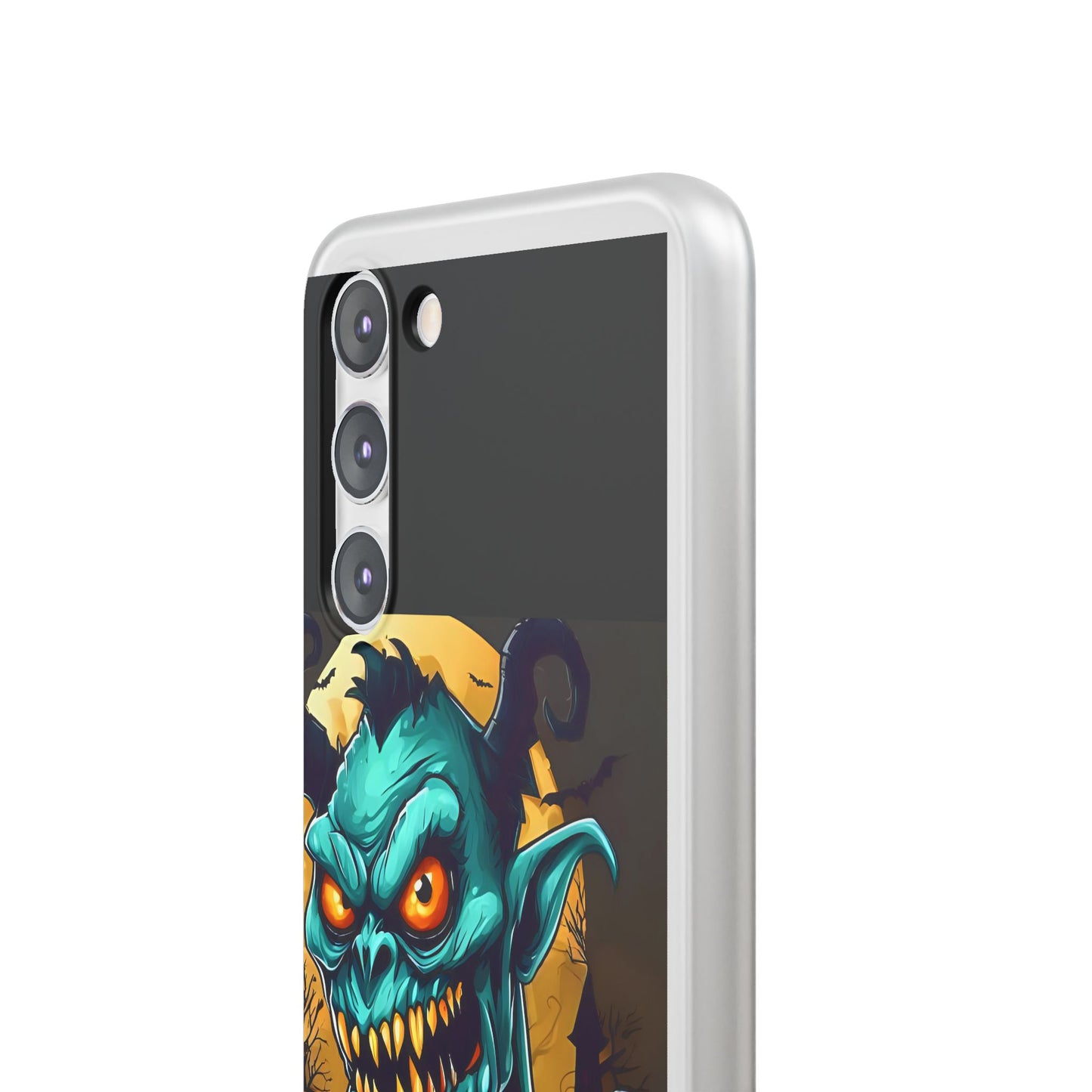 Halloween Monster Flexi Case - Fun Phone Cover, Witch Candy Design, Halloween Gift, Spooky Phone Accessory, Cute Monster Case