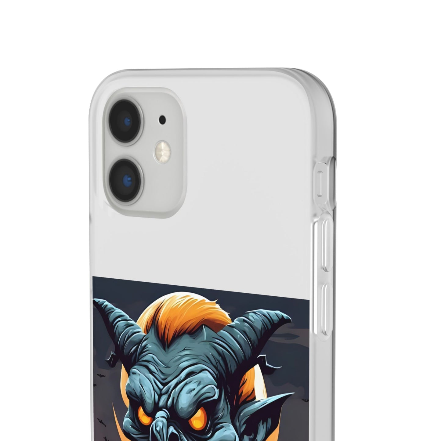 Scary Demon Art Flexi Case, Phone Cover for Halloween, Gift for Horror Lovers, Unapologetic Design, Trendy Cell Phone Protector