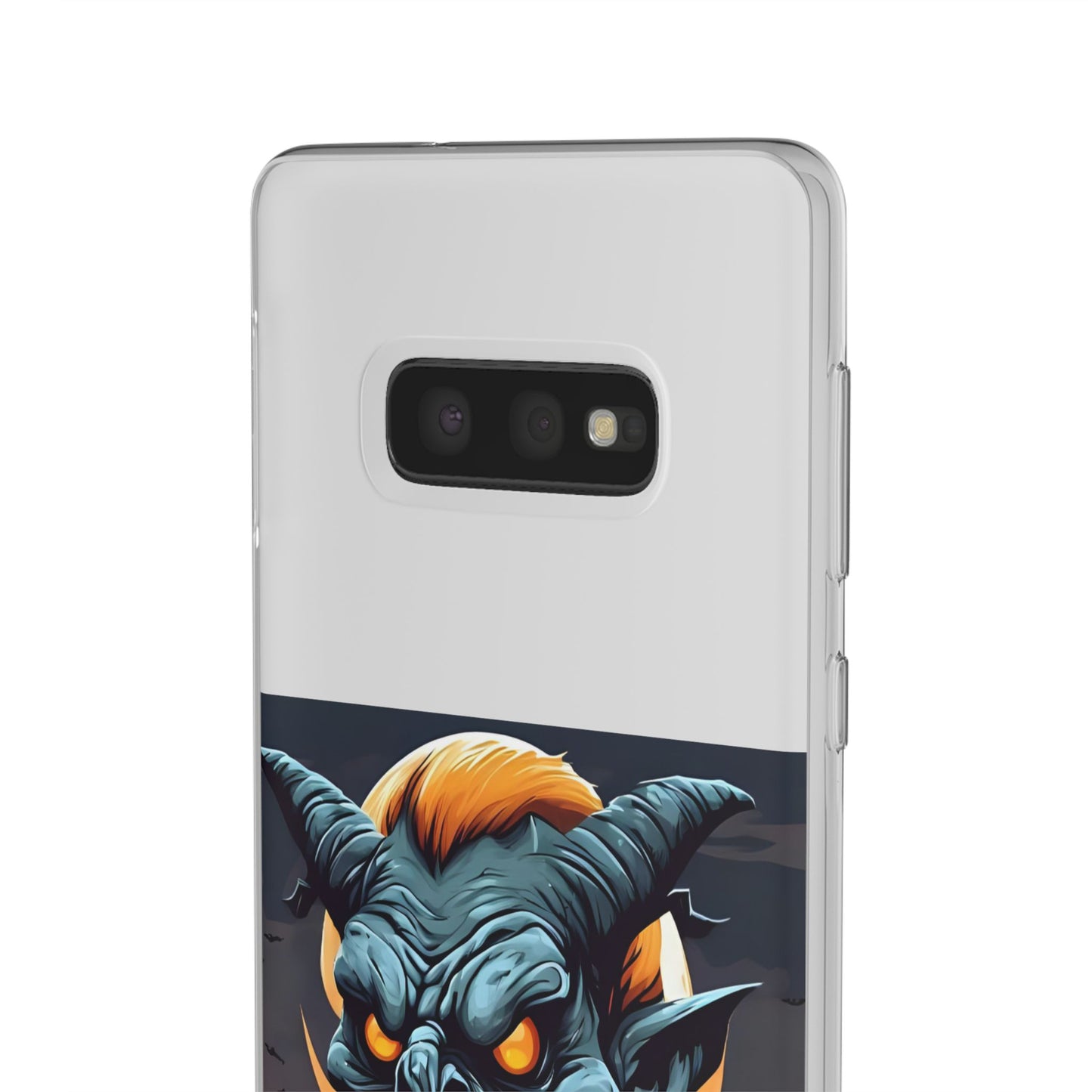 Scary Demon Art Flexi Case, Phone Cover for Halloween, Gift for Horror Lovers, Unapologetic Design, Trendy Cell Phone Protector