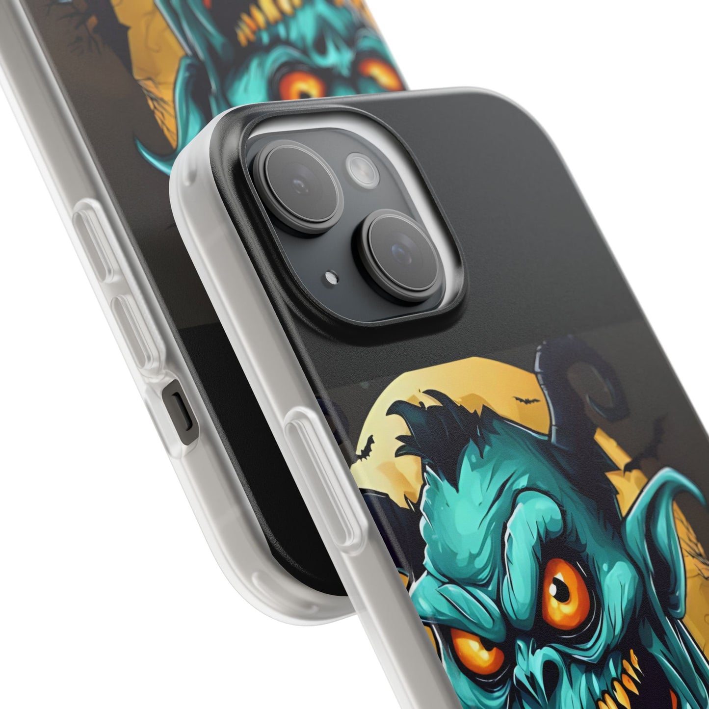 Halloween Monster Flexi Case - Fun Phone Cover, Witch Candy Design, Halloween Gift, Spooky Phone Accessory, Cute Monster Case