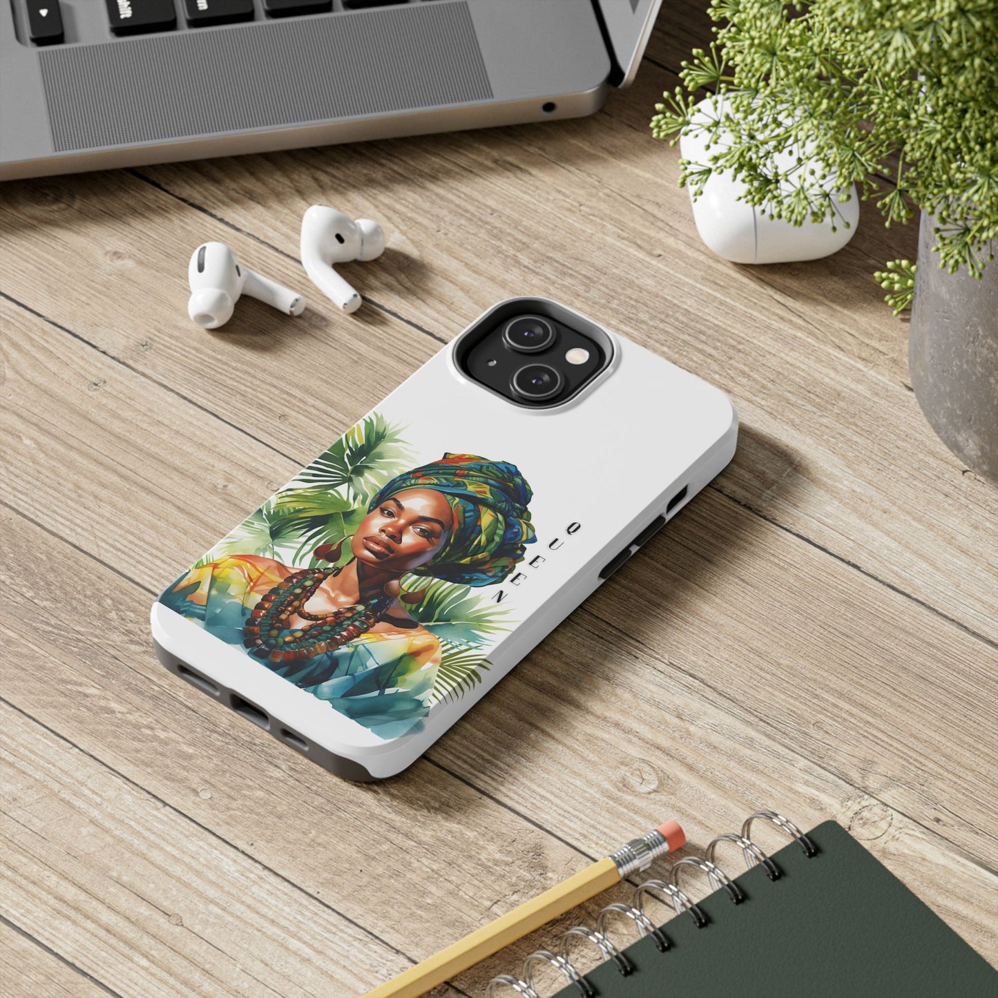 Black Queen Phone Case - Tough, Stylish, Protective Cover for Women, Tropical Vibe, Perfect Gift for Birthdays, Mother's Day, and Celebrations