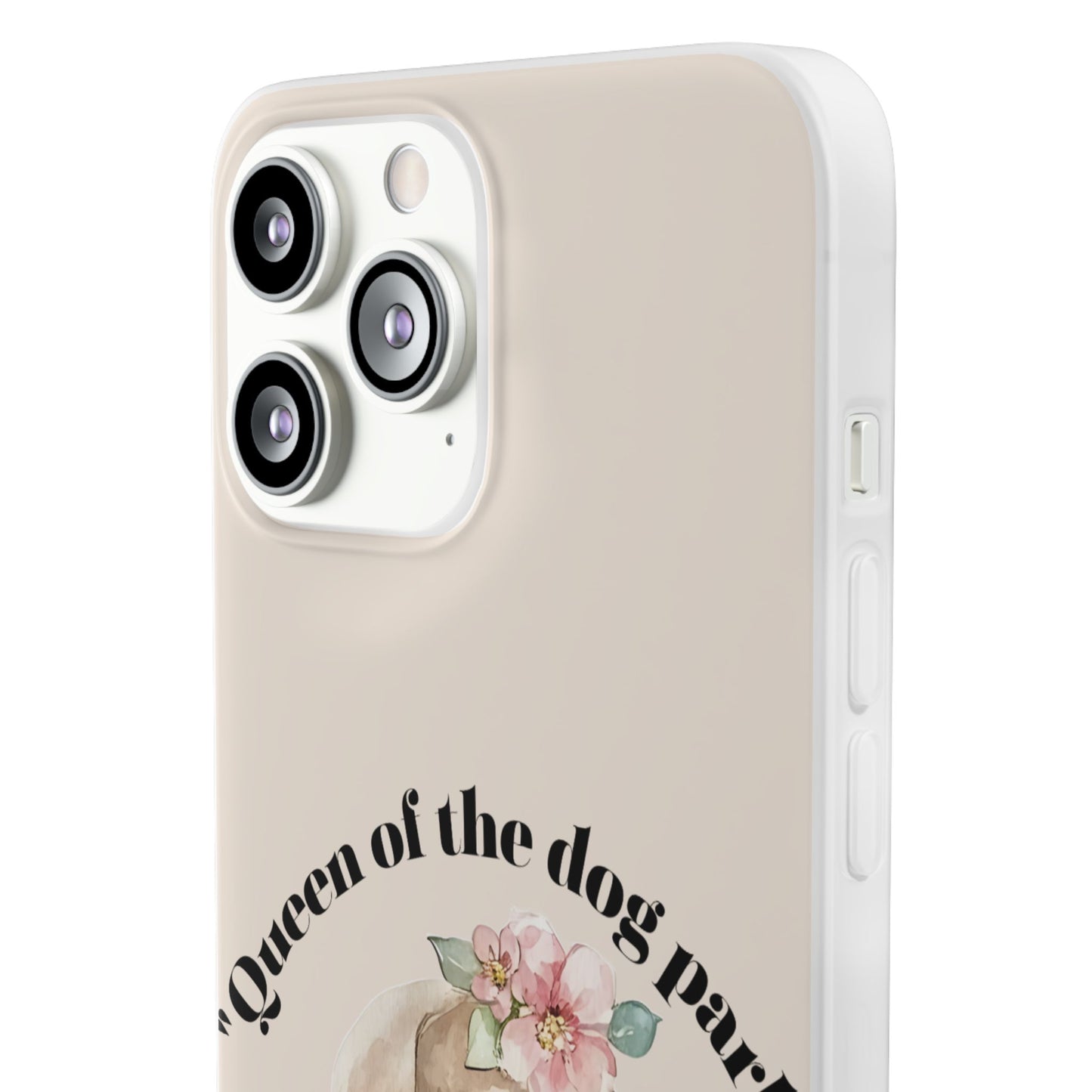 Cute Dog Park Flexi Case - 'Queen of the Dog Park', Protective Phone Cover for Dog Lovers, Pet Gift, Dog Mom Accessory, Custom Phone Case