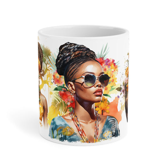 Strong Beautiful Black women, Art Ceramic Mugs | Coffee Lovers | Unique Gifts for Birthdays, Chiristmas gift idea, Home Decor. Shipped from Canada