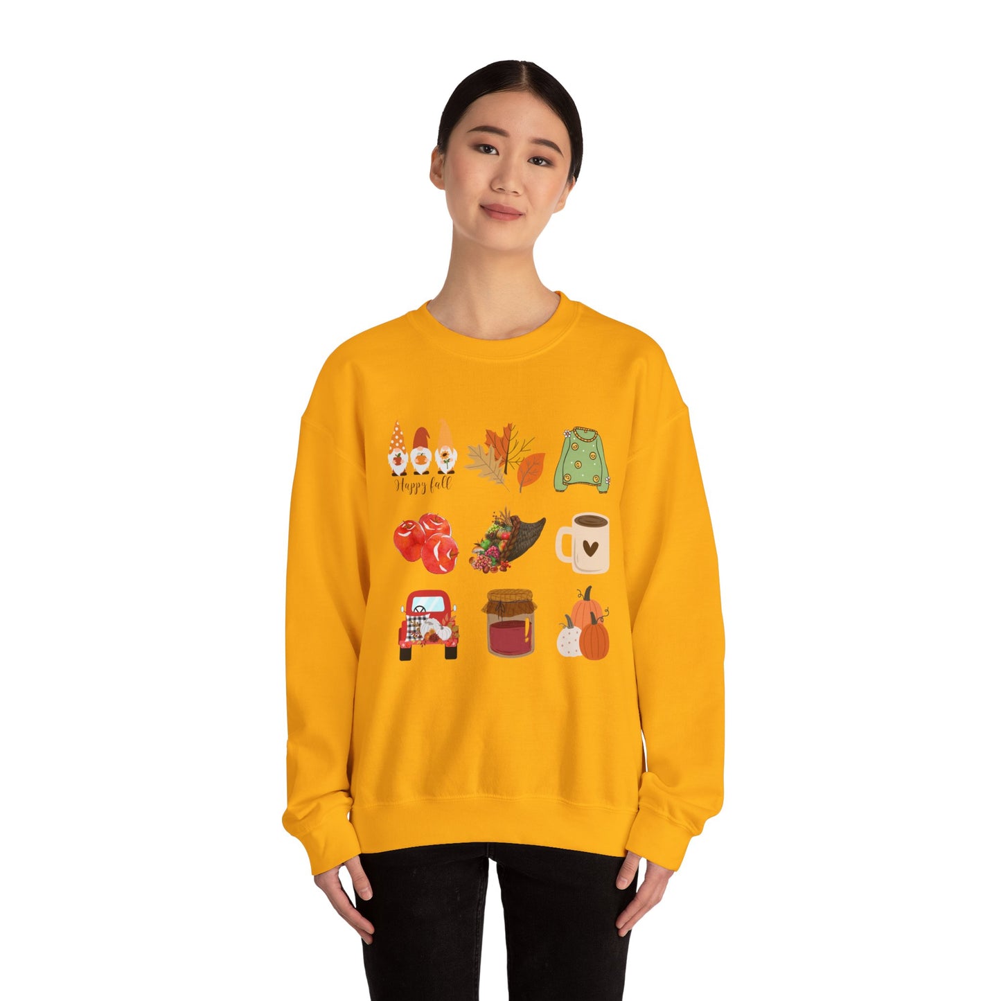 Fall Vibes Crewneck Sweatshirt - Cozy Autumn Unisex Blend for Cool Days and Thanksgiving, Give a gift or keep for yourself, printed in Canada