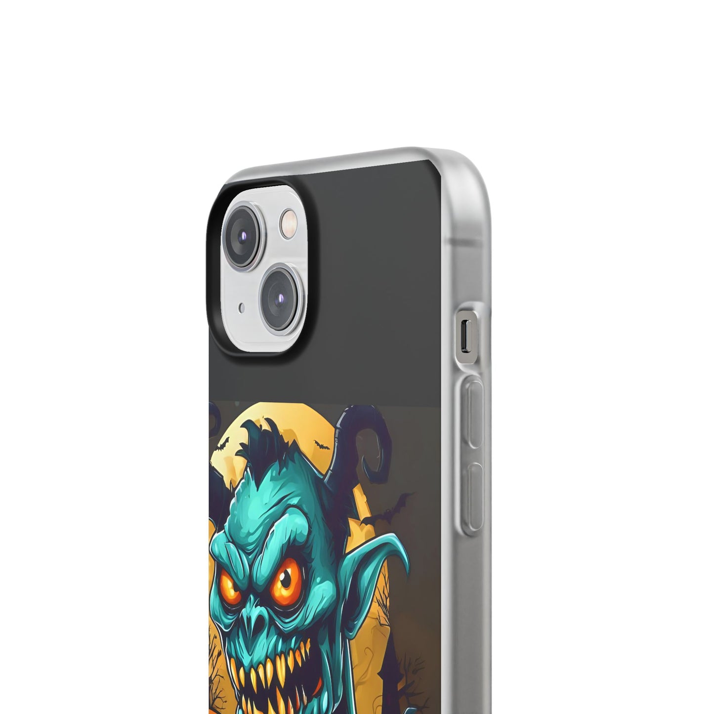 Halloween Monster Flexi Case - Fun Phone Cover, Witch Candy Design, Halloween Gift, Spooky Phone Accessory, Cute Monster Case