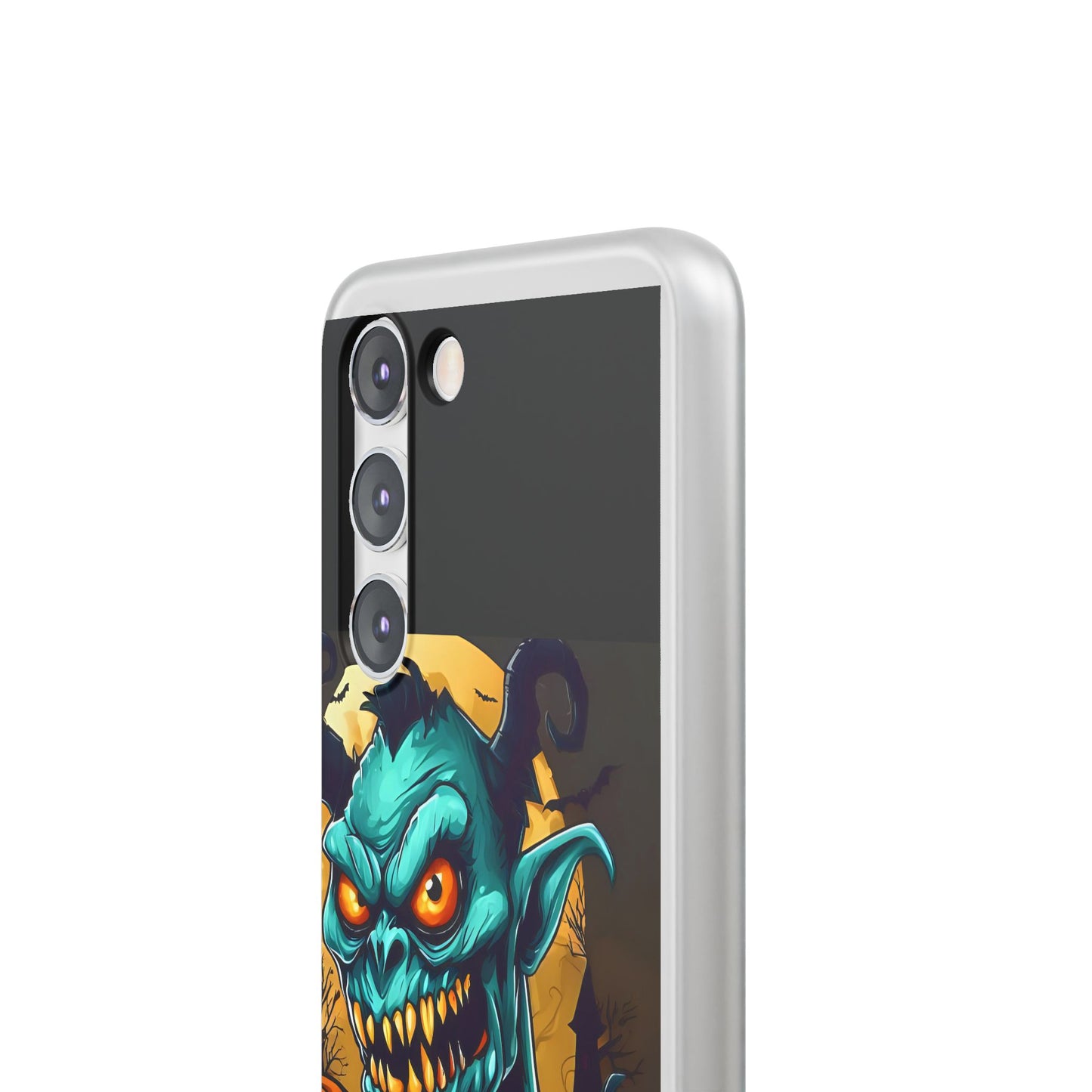 Halloween Monster Flexi Case - Fun Phone Cover, Witch Candy Design, Halloween Gift, Spooky Phone Accessory, Cute Monster Case