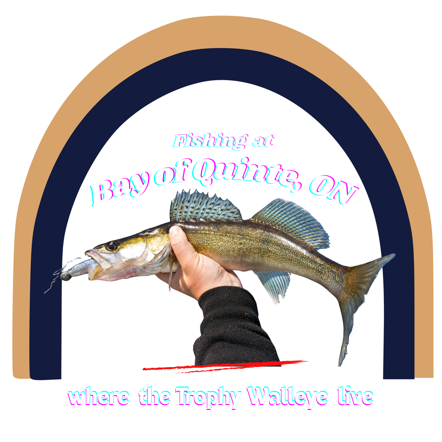 Bay of Quinte Walleye Fishing, Perfect for Fishing Enthusiasts, Gift for Anglers, Vintage-Inspired Sweatshirt,  Unisex Cozy Apparel, Printed in Canada