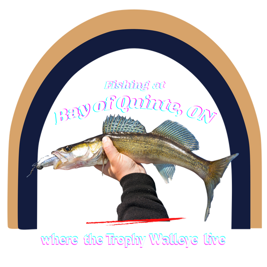Bay of Quinte Walleye Fishing, Perfect for Fishing Enthusiasts, Gift for Anglers, Vintage-Inspired Sweatshirt,  Unisex Cozy Apparel, Printed in Canada