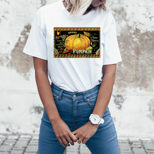 Fall Pumpkin Graphic Tee, Autumn Unisex Tee, Gift for Everyone plus YOU!, Thanksgiving Apparel, Printed and Shipped in Canada