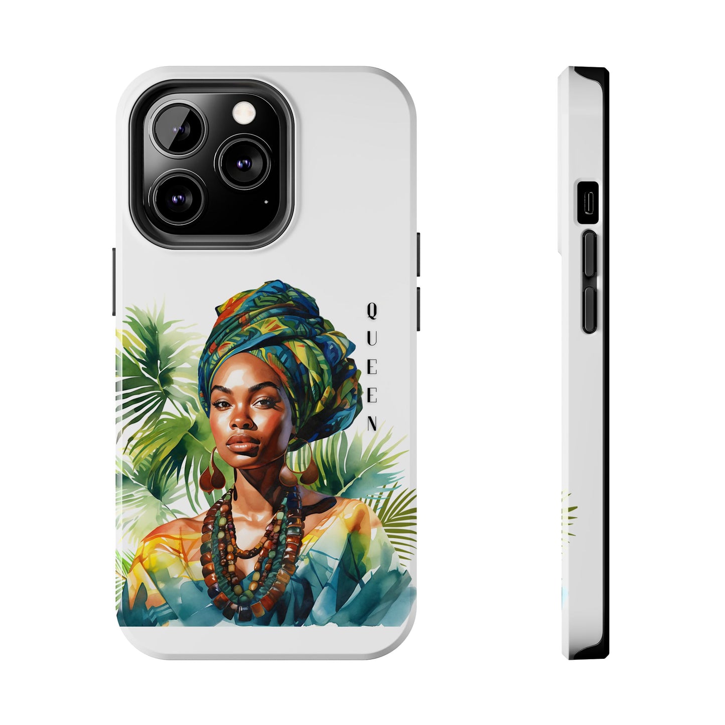 Black Queen Phone Case - Tough, Stylish, Protective Cover for Women, Tropical Vibe, Perfect Gift for Birthdays, Mother's Day, and Celebrations