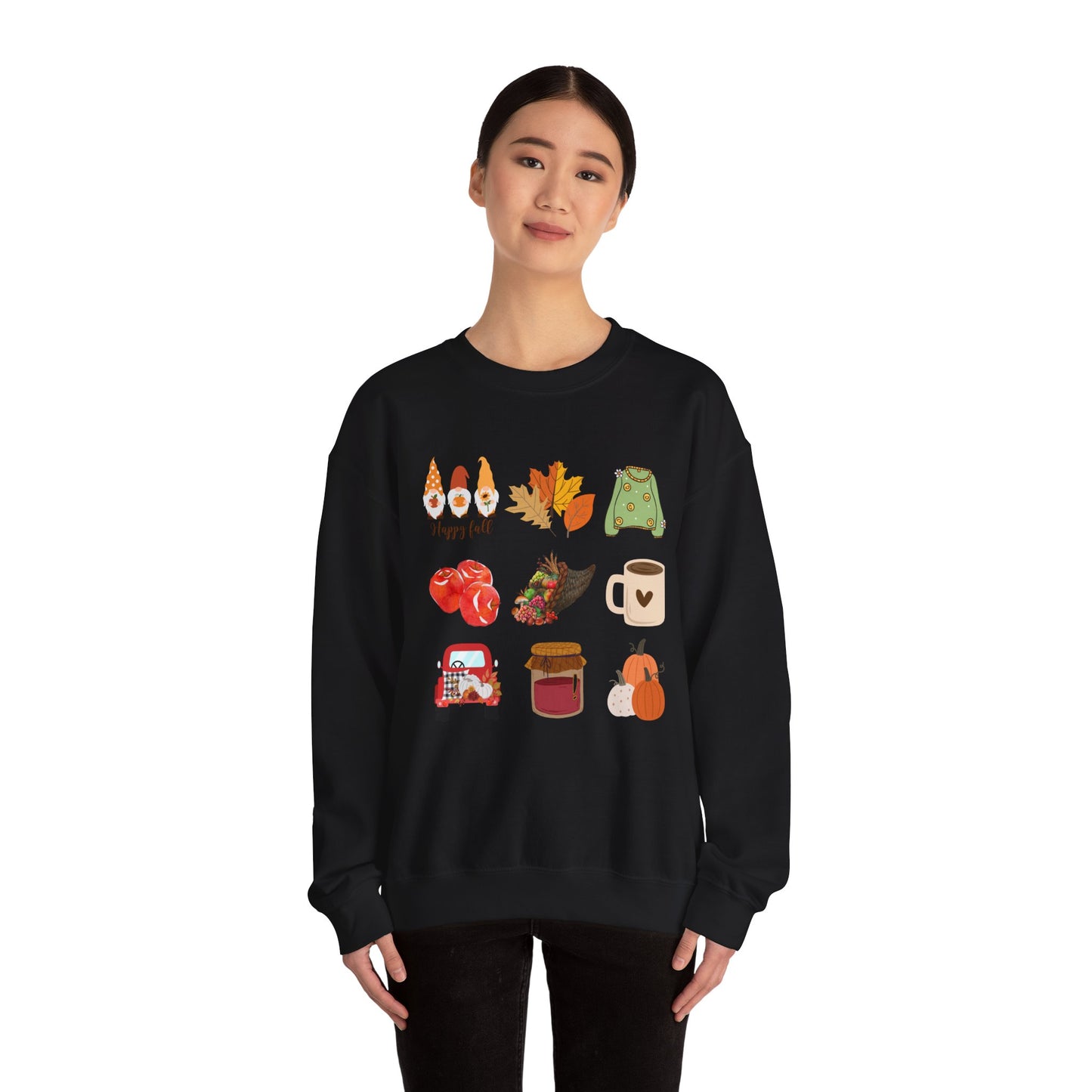 Fall Vibes Crewneck Sweatshirt - Cozy Autumn Unisex Blend for Cool Days and Thanksgiving, Give a gift or keep for yourself, printed in Canada