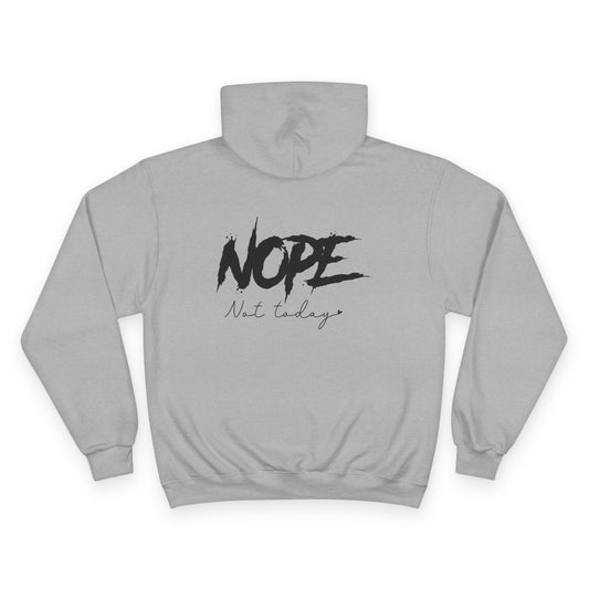 Stylish 'NOPE' Champion Hoodie, Trendy Sweatshirt for Casual Outfits, Perfect Gift for Friend, Birthday, Funny Clothing, Streetwear
