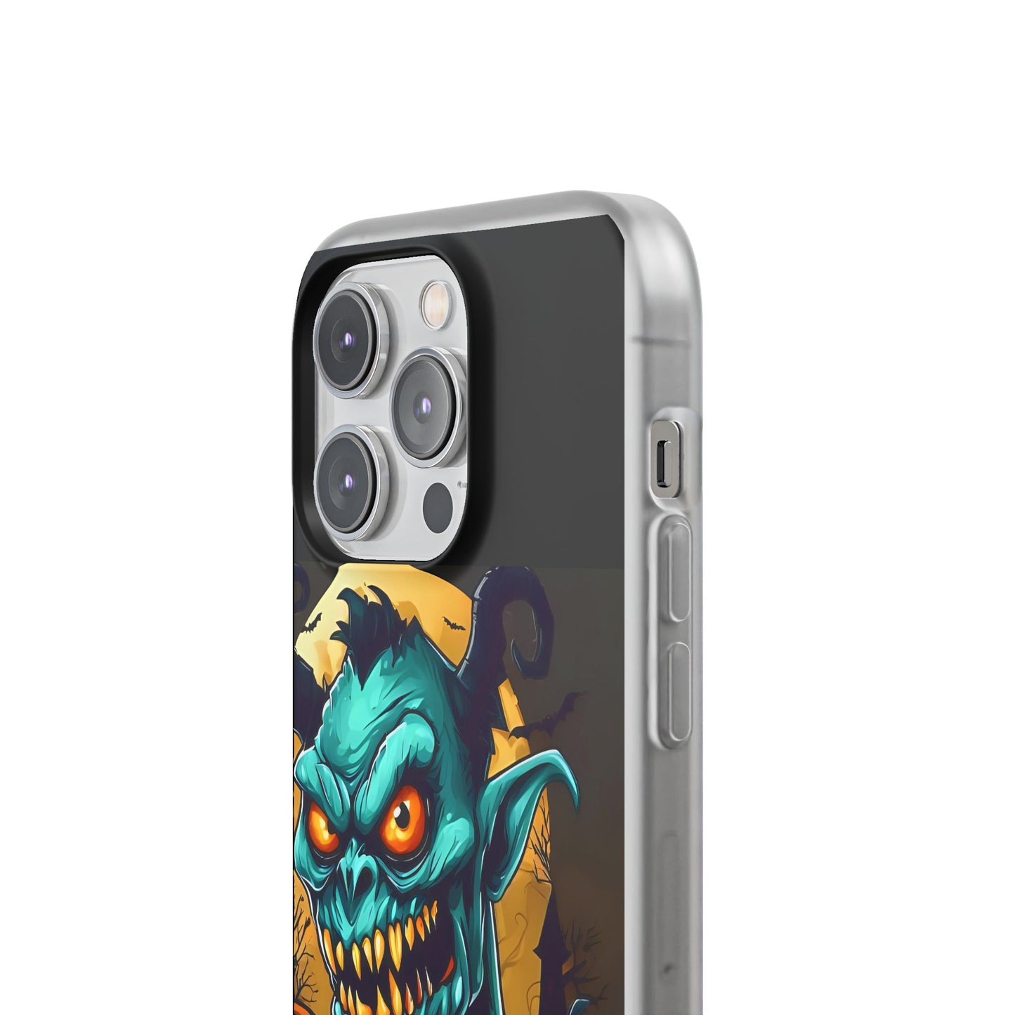Halloween Monster Flexi Case - Fun Phone Cover, Witch Candy Design, Halloween Gift, Spooky Phone Accessory, Cute Monster Case
