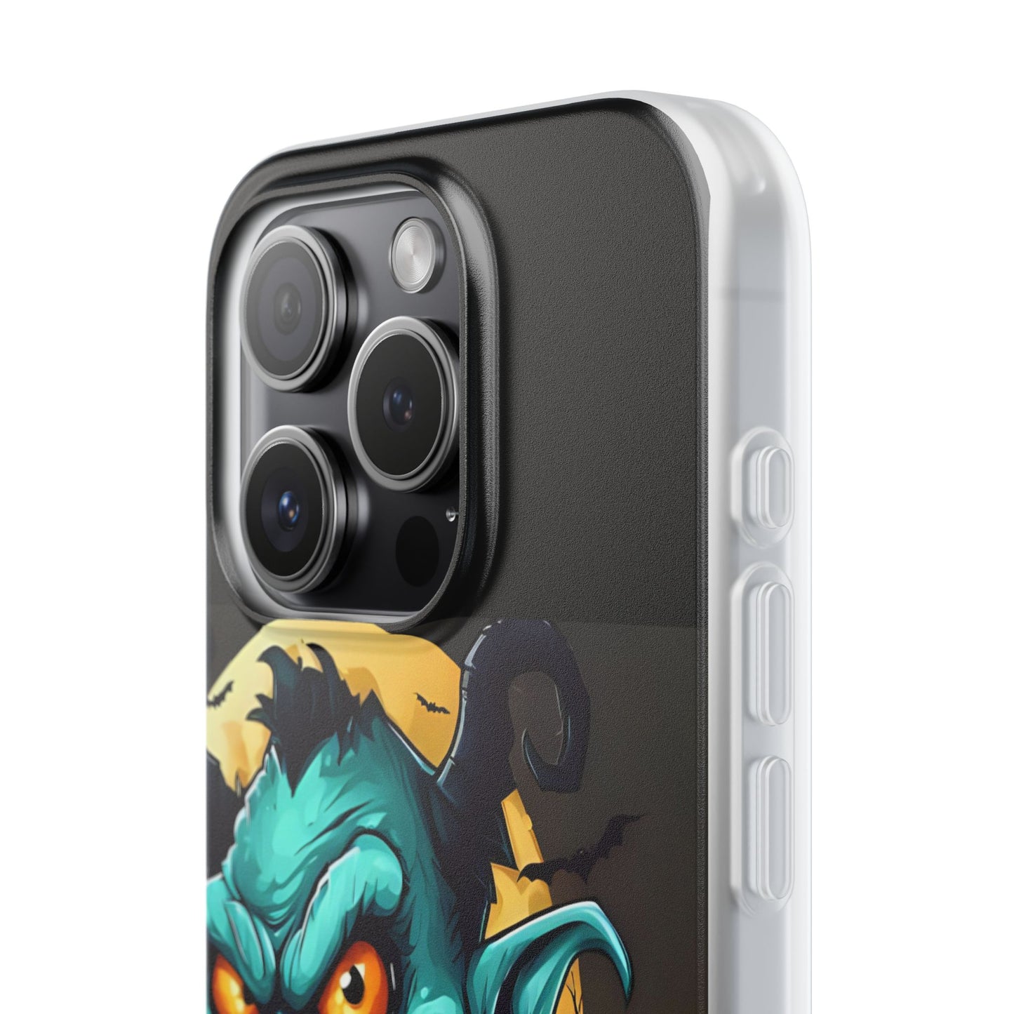 Halloween Monster Flexi Case - Fun Phone Cover, Witch Candy Design, Halloween Gift, Spooky Phone Accessory, Cute Monster Case