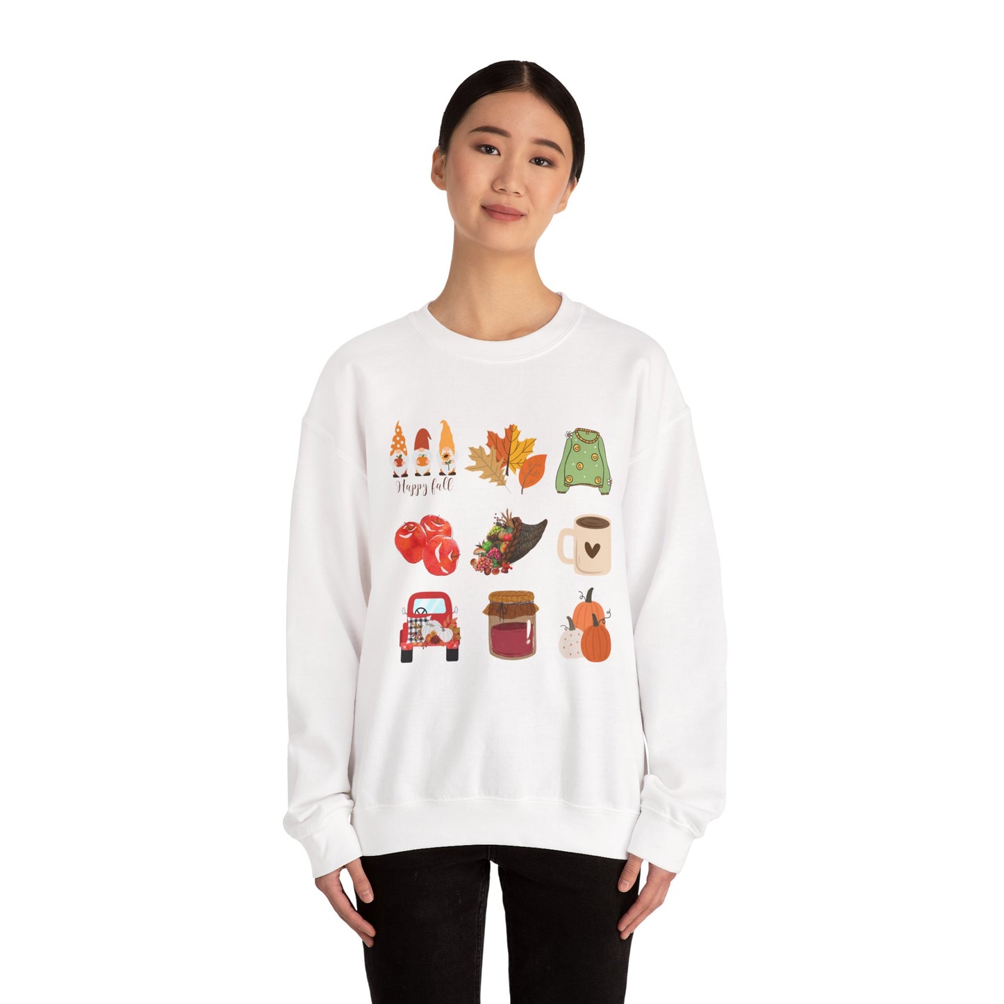 Fall Vibes Crewneck Sweatshirt - Cozy Autumn Unisex Blend for Cool Days and Thanksgiving, Give a gift or keep for yourself, printed in Canada