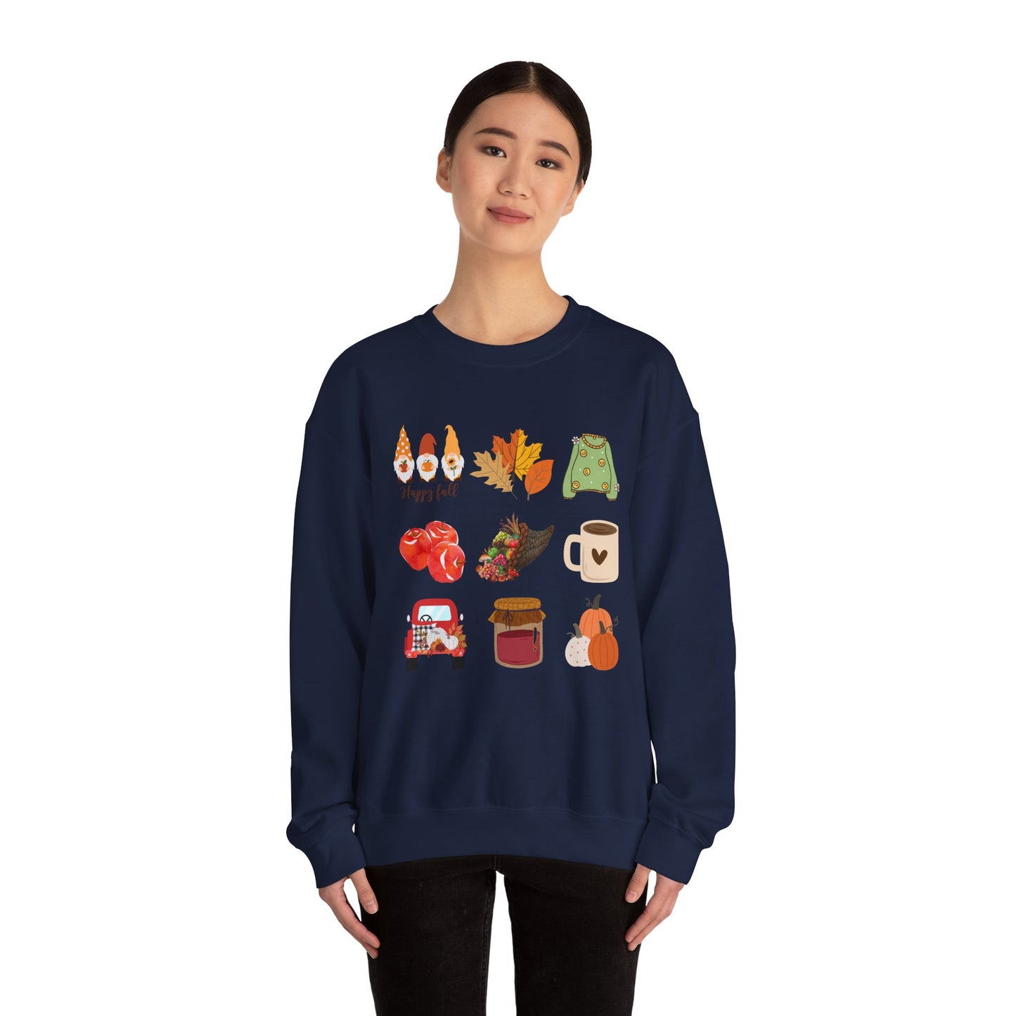 Fall Vibes Crewneck Sweatshirt - Cozy Autumn Unisex Blend for Cool Days and Thanksgiving, Give a gift or keep for yourself, printed in Canada