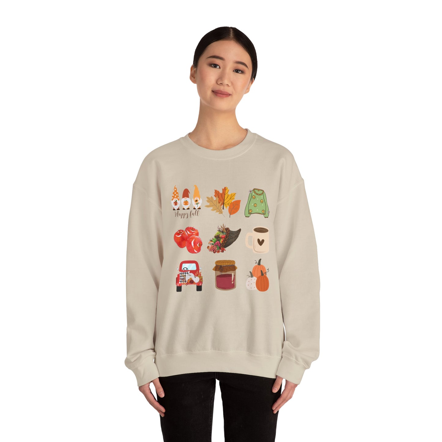 Fall Vibes Crewneck Sweatshirt - Cozy Autumn Unisex Blend for Cool Days and Thanksgiving, Give a gift or keep for yourself, printed in Canada