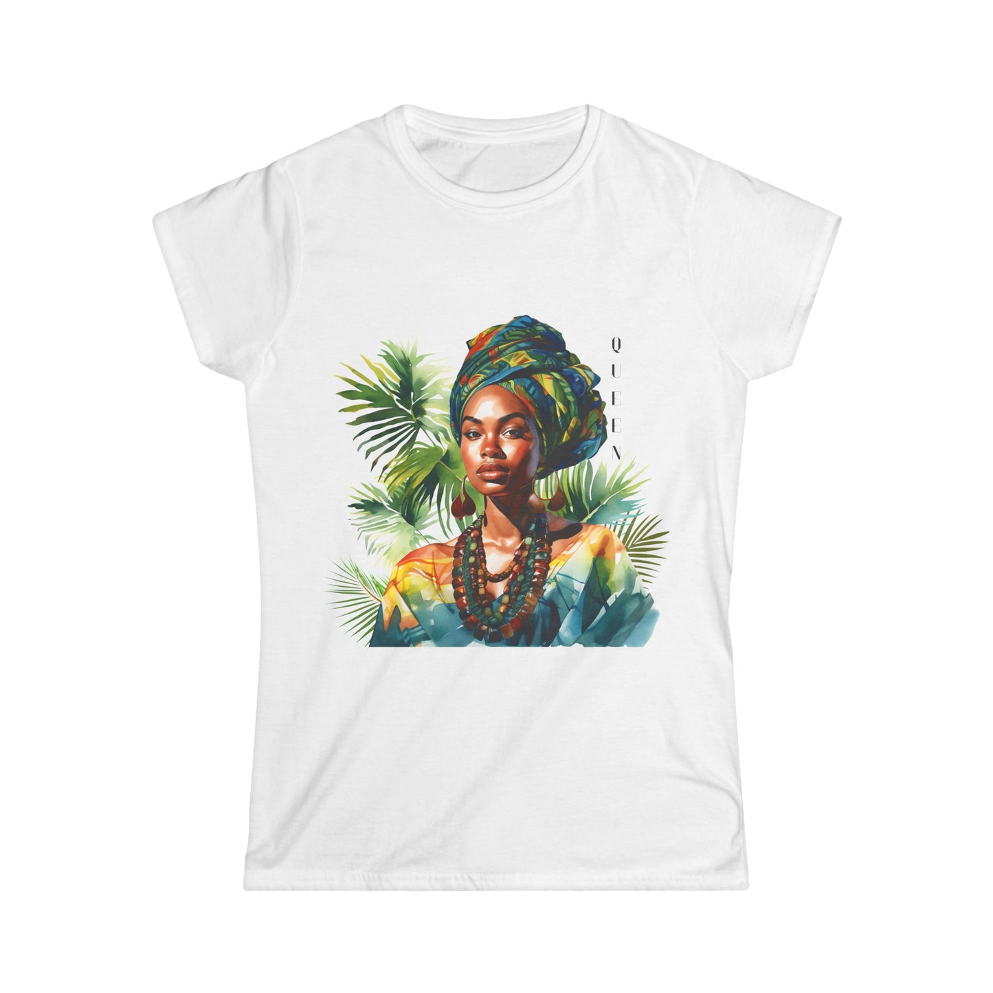 Black Woman's Queen Tee, Vibrant Graphic Shirt, Regal Style Top, Gifts for Her, Summer Fashion