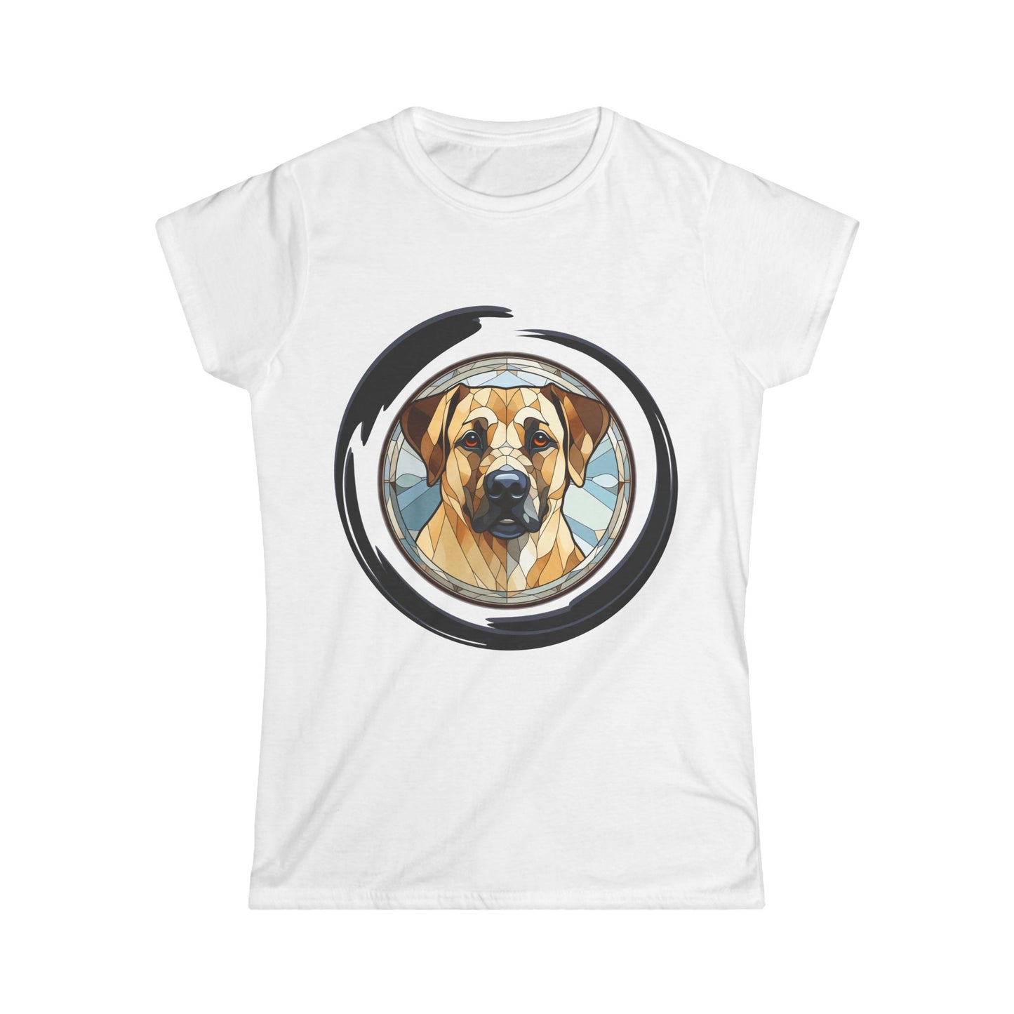 Women's Golden Lab Tee - Strong and Loyal Personality Design, Softstyle comfortable shirt