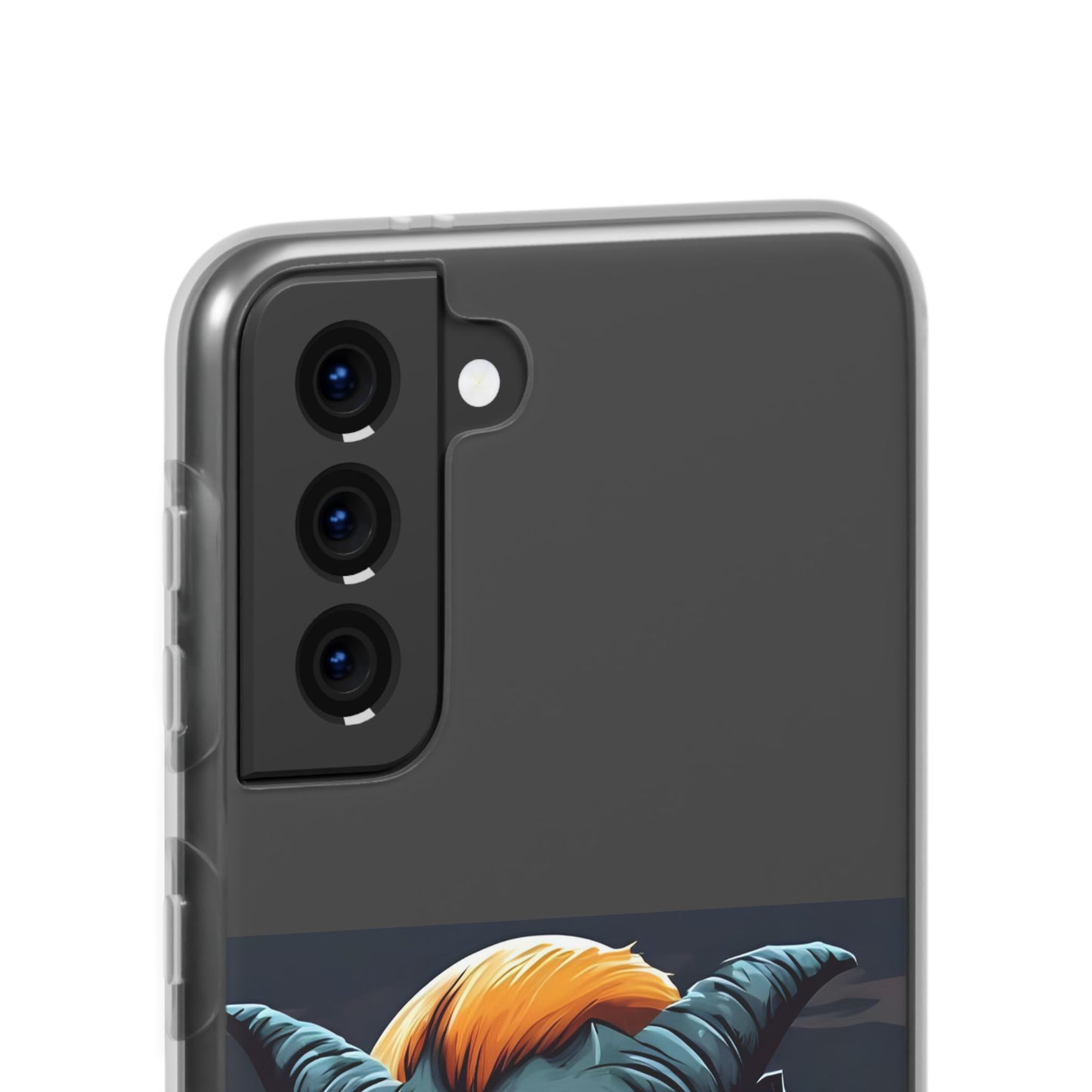 Scary Demon Art Flexi Case, Phone Cover for Halloween, Gift for Horror Lovers, Unapologetic Design, Trendy Cell Phone Protector