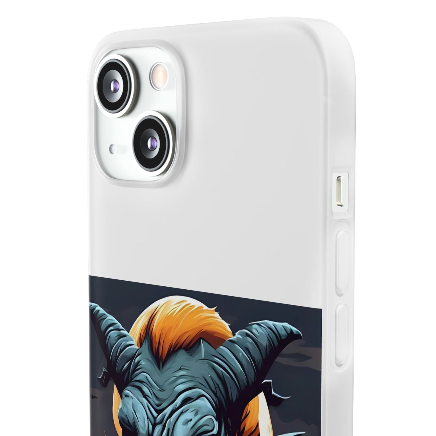 Scary Demon Art Flexi Case, Phone Cover for Halloween, Gift for Horror Lovers, Unapologetic Design, Trendy Cell Phone Protector