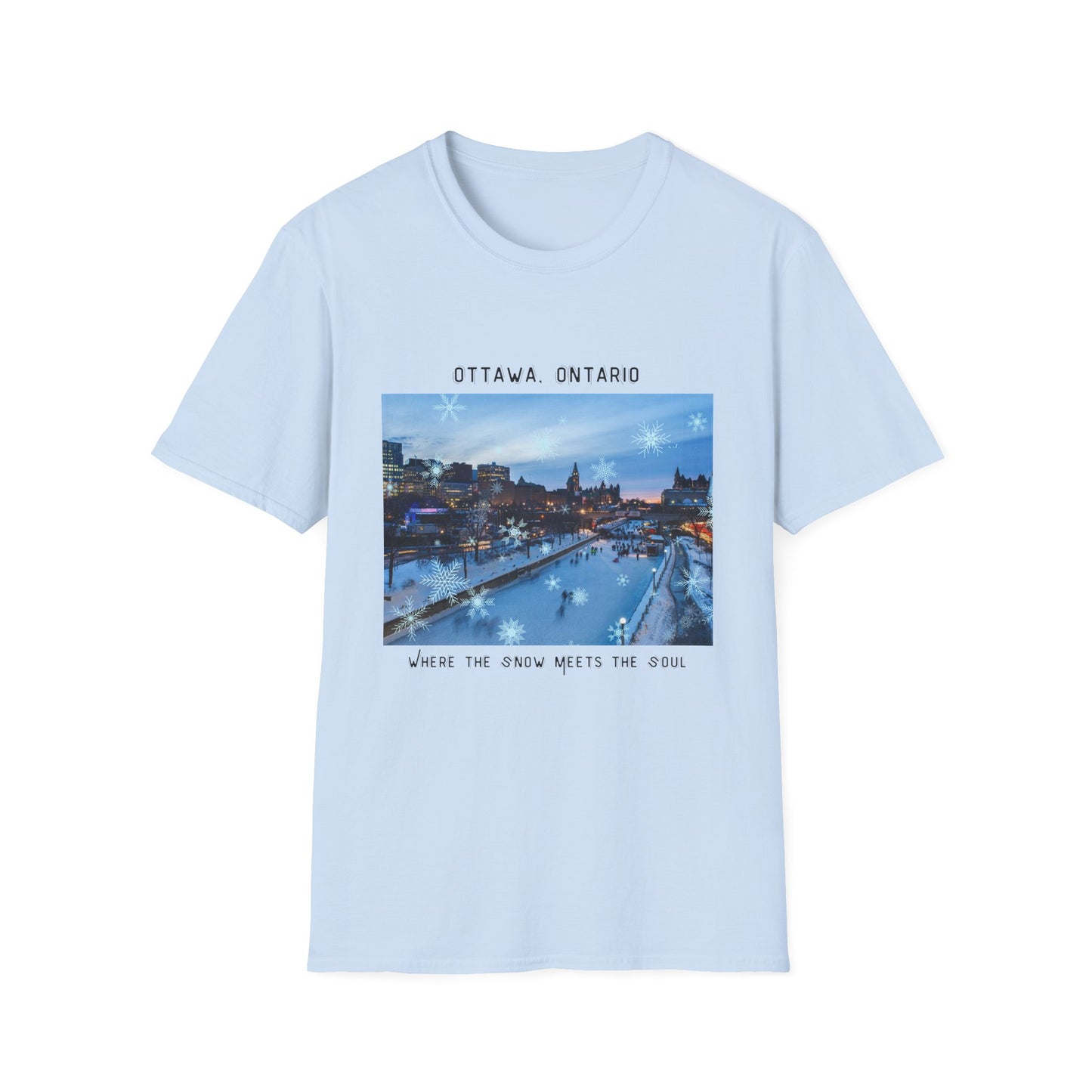 Ottawa Softstyle T-Shirt - Cozy City Vibes, Travel Lover Gift, Printed in Canada
