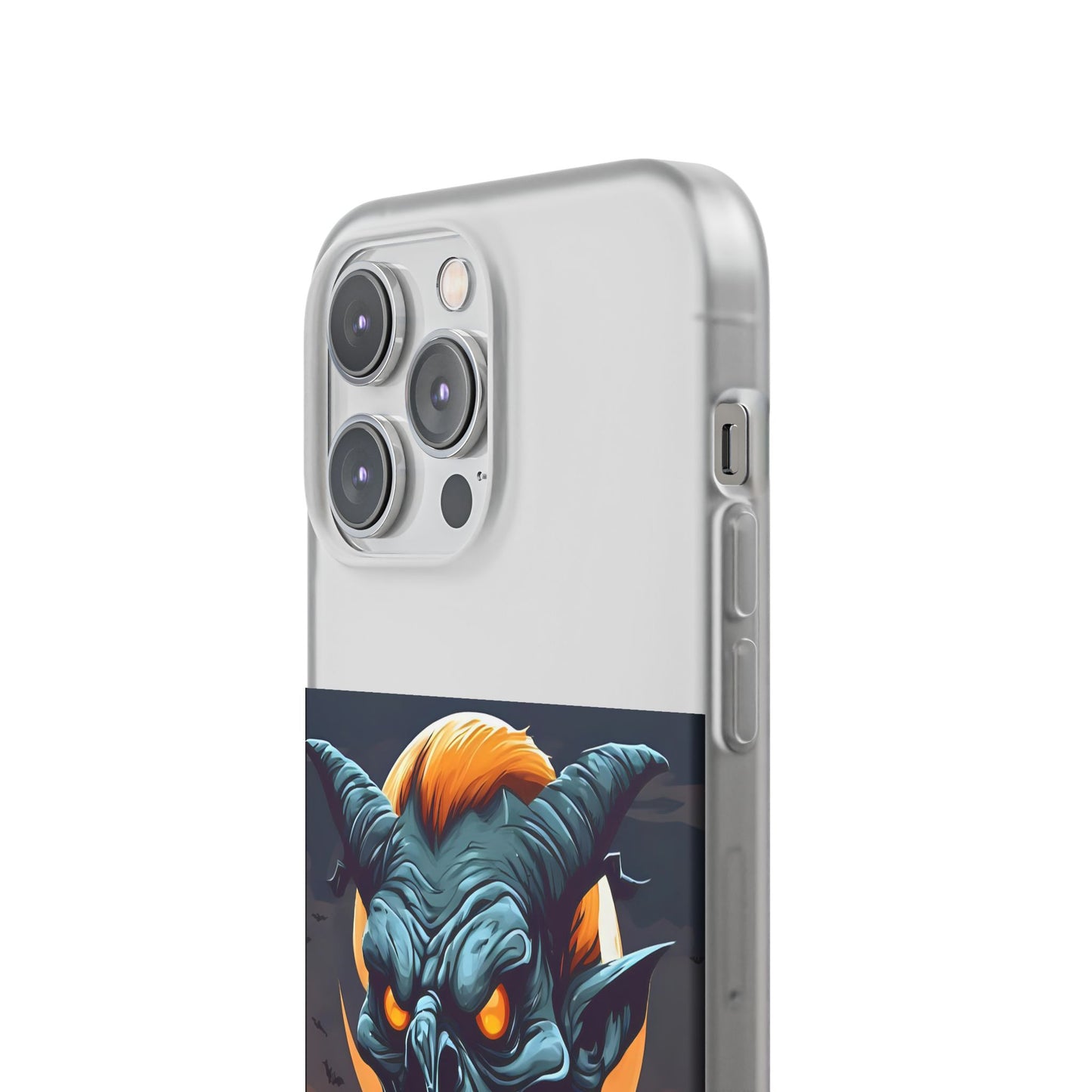 Scary Demon Art Flexi Case, Phone Cover for Halloween, Gift for Horror Lovers, Unapologetic Design, Trendy Cell Phone Protector