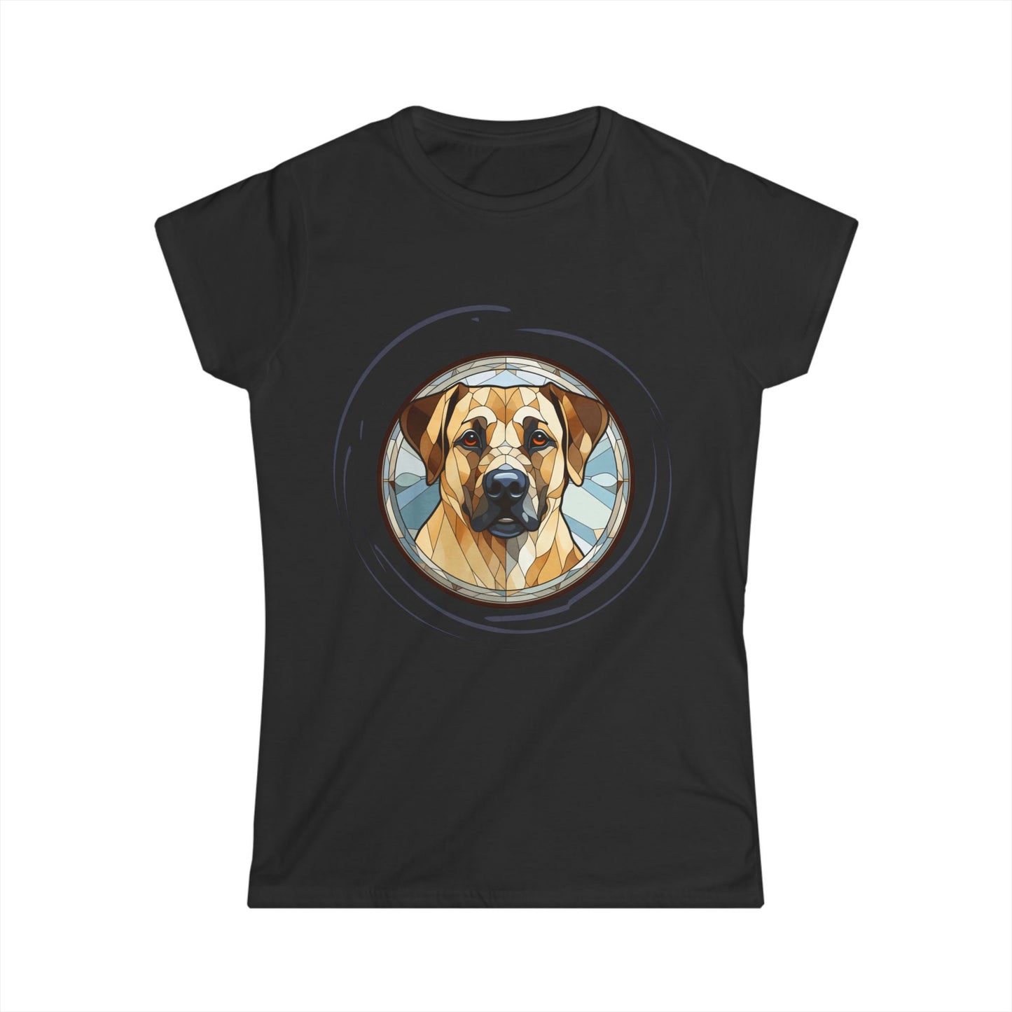 Women's Golden Lab Tee - Strong and Loyal Personality Design, Softstyle comfortable shirt