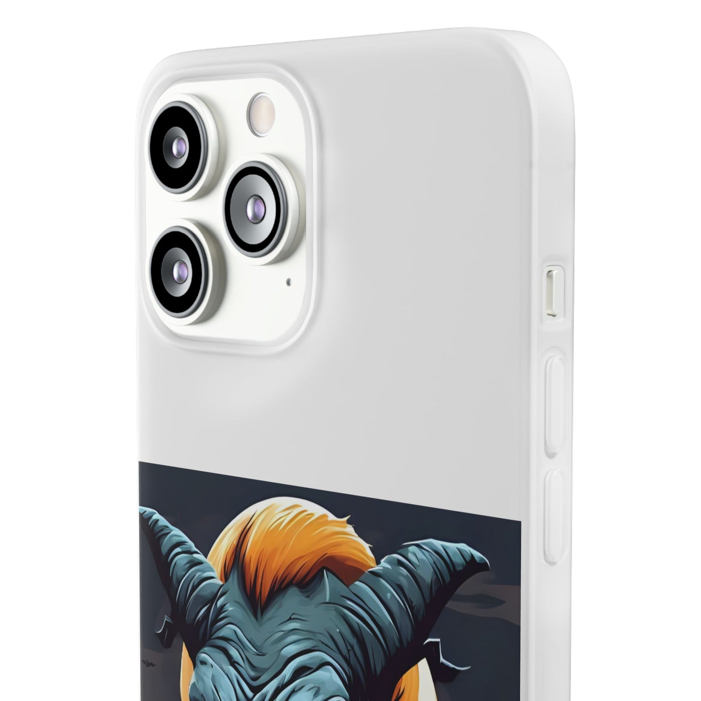 Scary Demon Art Flexi Case, Phone Cover for Halloween, Gift for Horror Lovers, Unapologetic Design, Trendy Cell Phone Protector