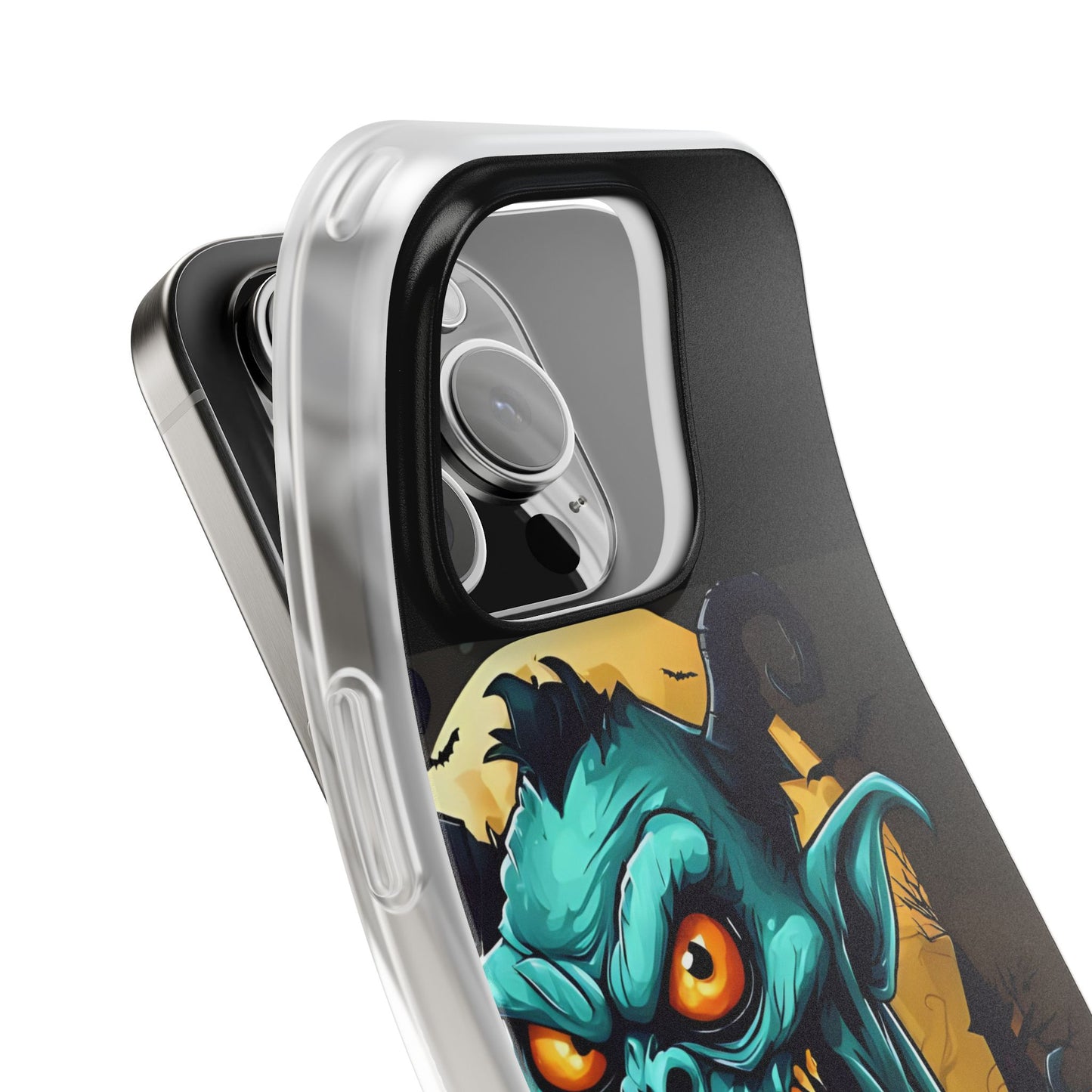 Halloween Monster Flexi Case - Fun Phone Cover, Witch Candy Design, Halloween Gift, Spooky Phone Accessory, Cute Monster Case