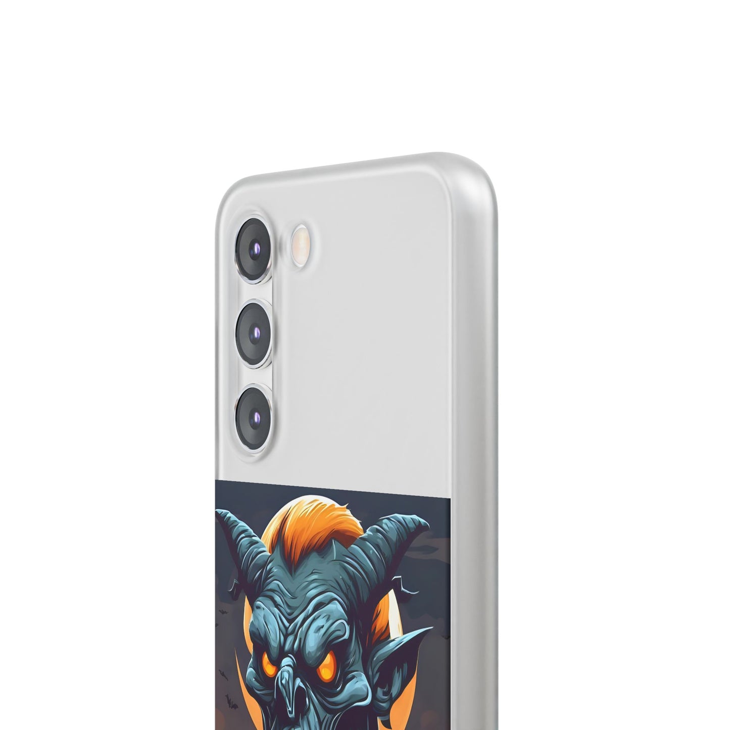 Scary Demon Art Flexi Case, Phone Cover for Halloween, Gift for Horror Lovers, Unapologetic Design, Trendy Cell Phone Protector