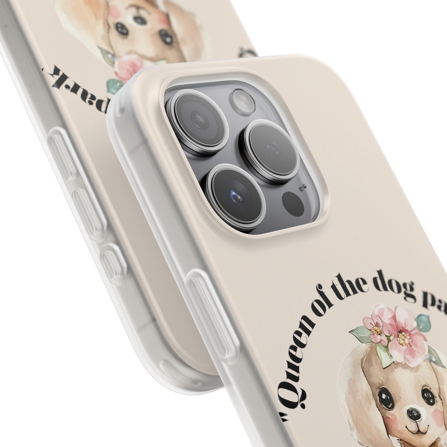 Cute Dog Park Flexi Case - 'Queen of the Dog Park', Protective Phone Cover for Dog Lovers, Pet Gift, Dog Mom Accessory, Custom Phone Case