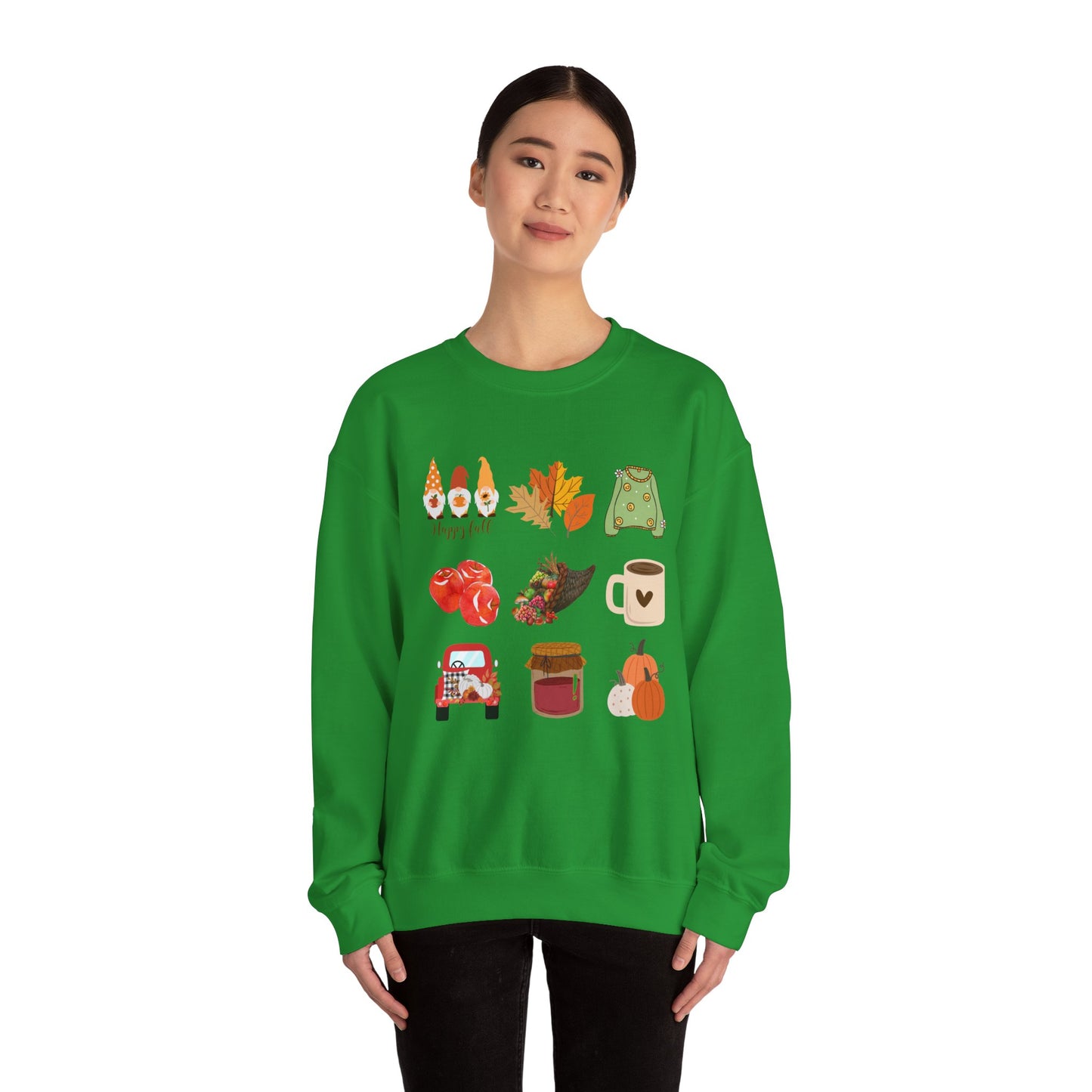 Fall Vibes Crewneck Sweatshirt - Cozy Autumn Unisex Blend for Cool Days and Thanksgiving, Give a gift or keep for yourself, printed in Canada